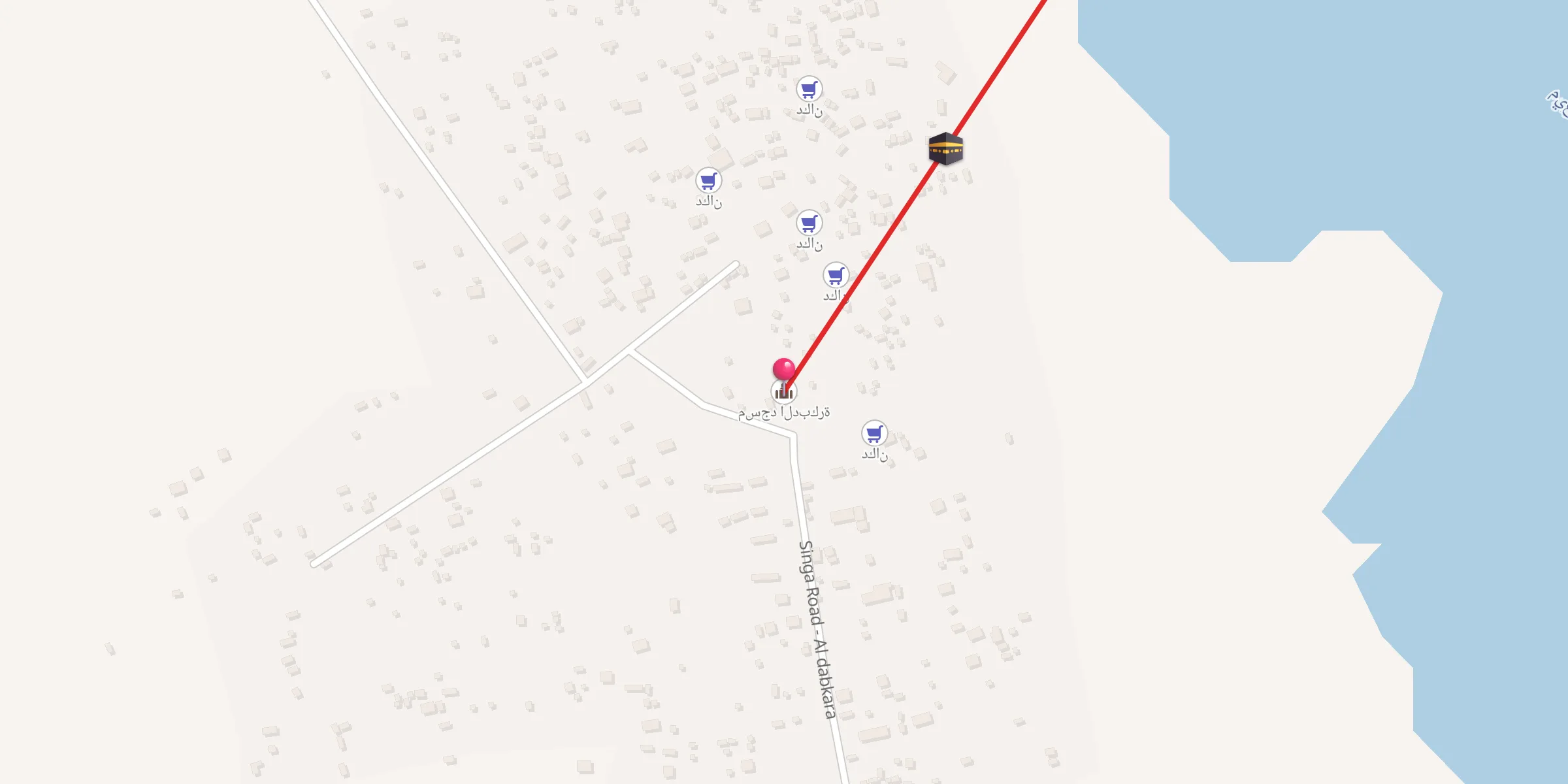 Carte de localisation : مسجد الدبكرة