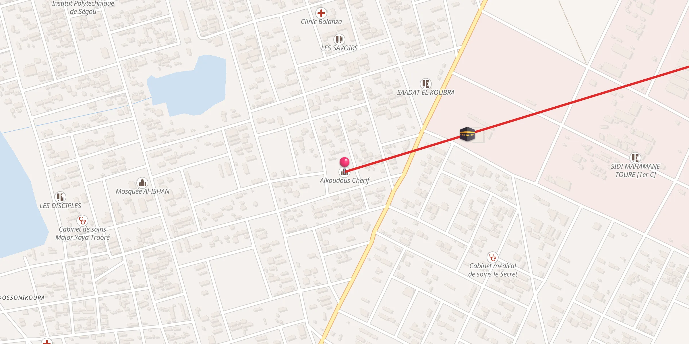 Carte de localisation : Alkoudous Cherif