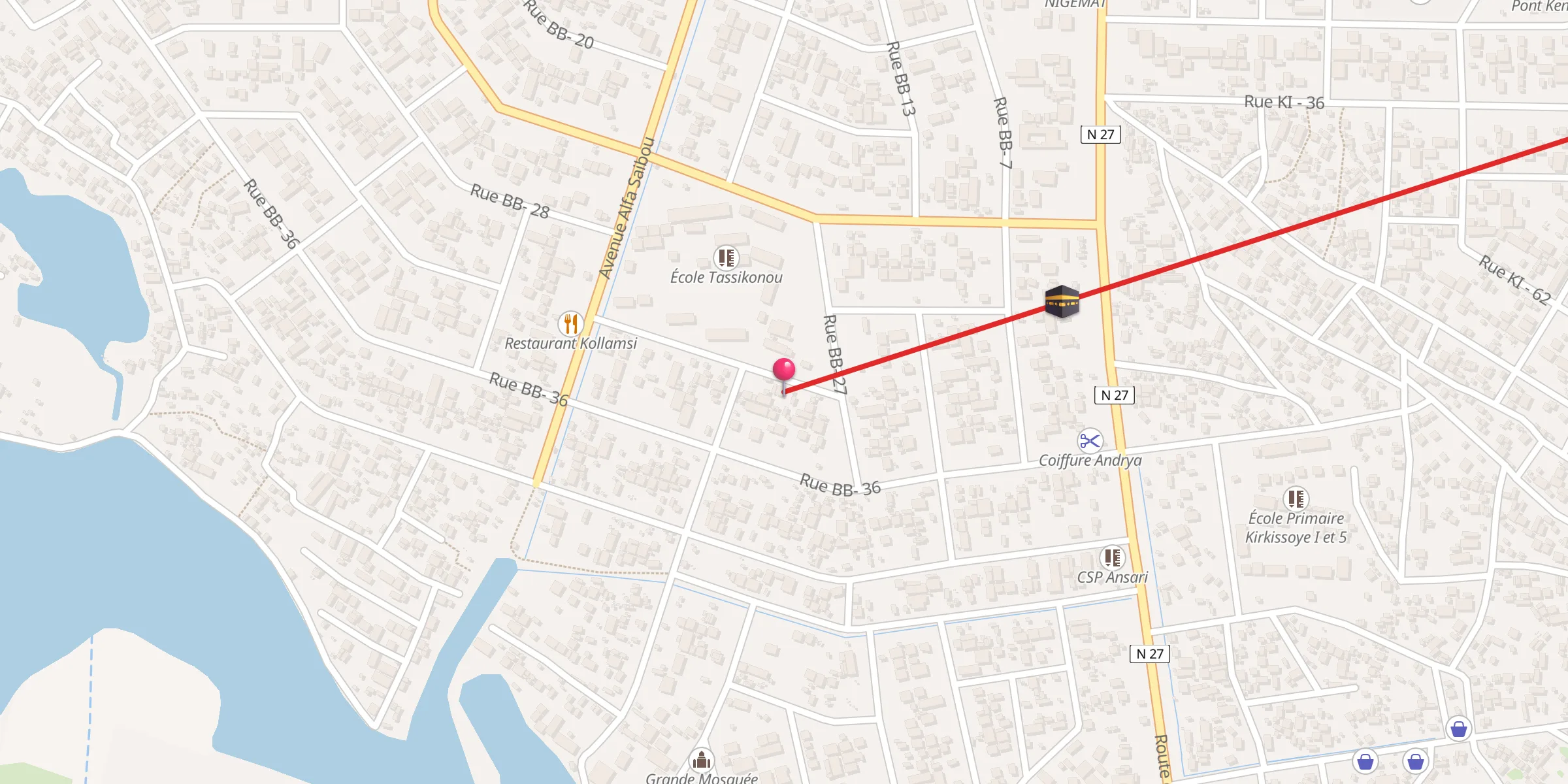Carte de localisation : Chafta Banga Bana