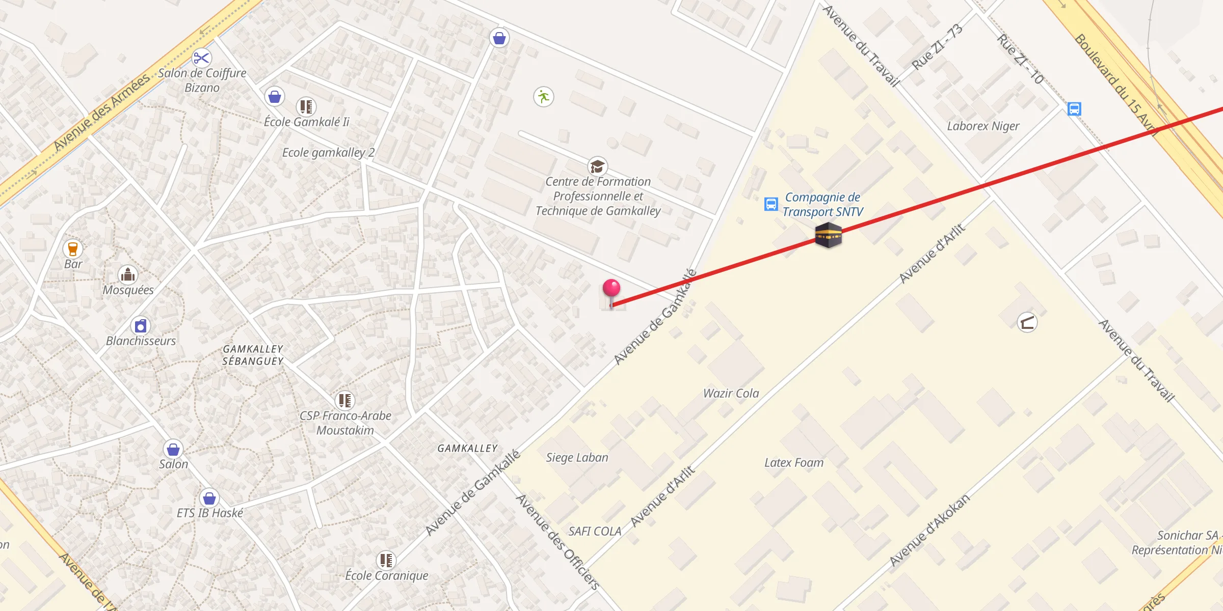 Carte de localisation : Grande Mosquée