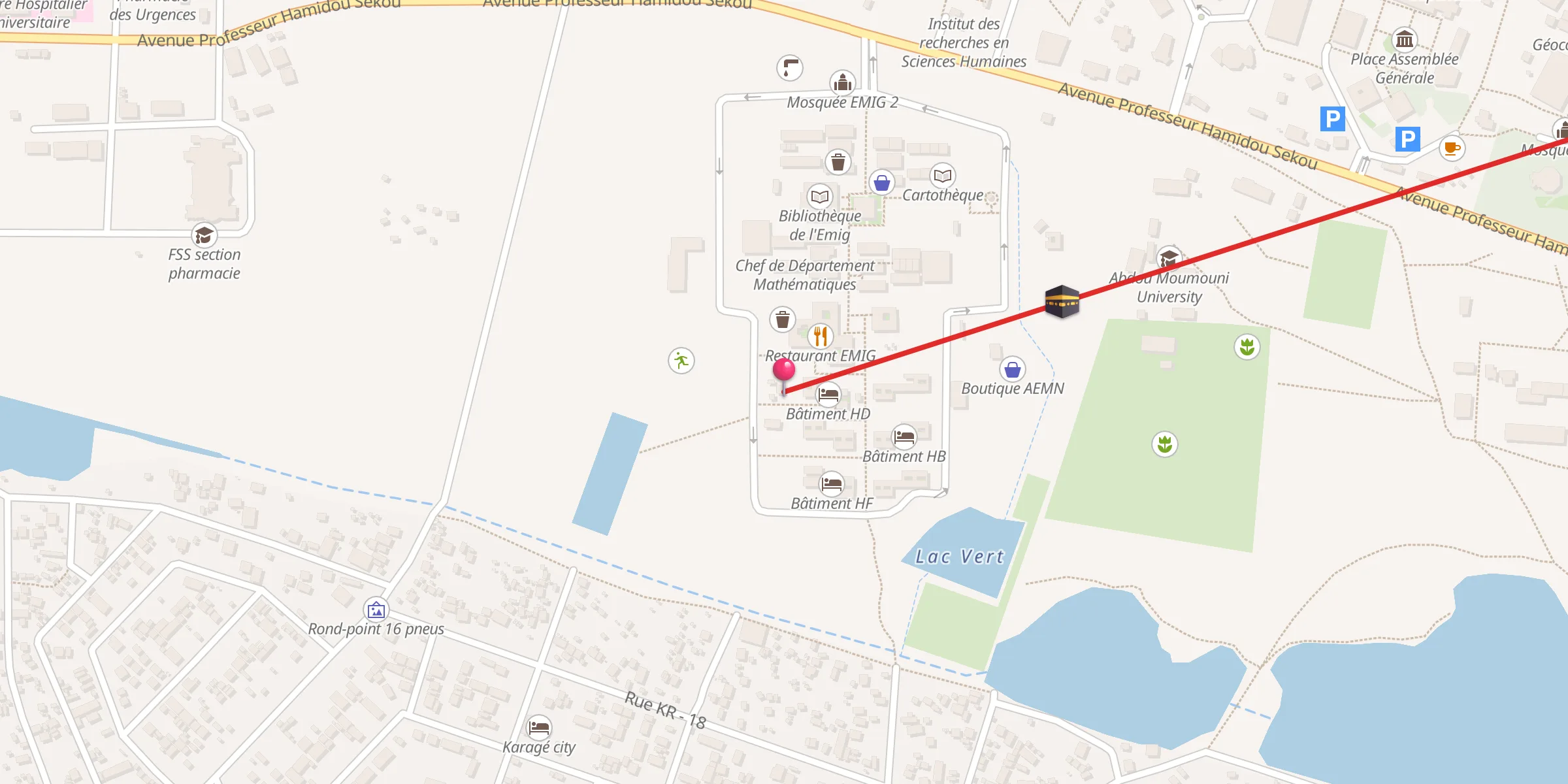 Carte de localisation : Emig