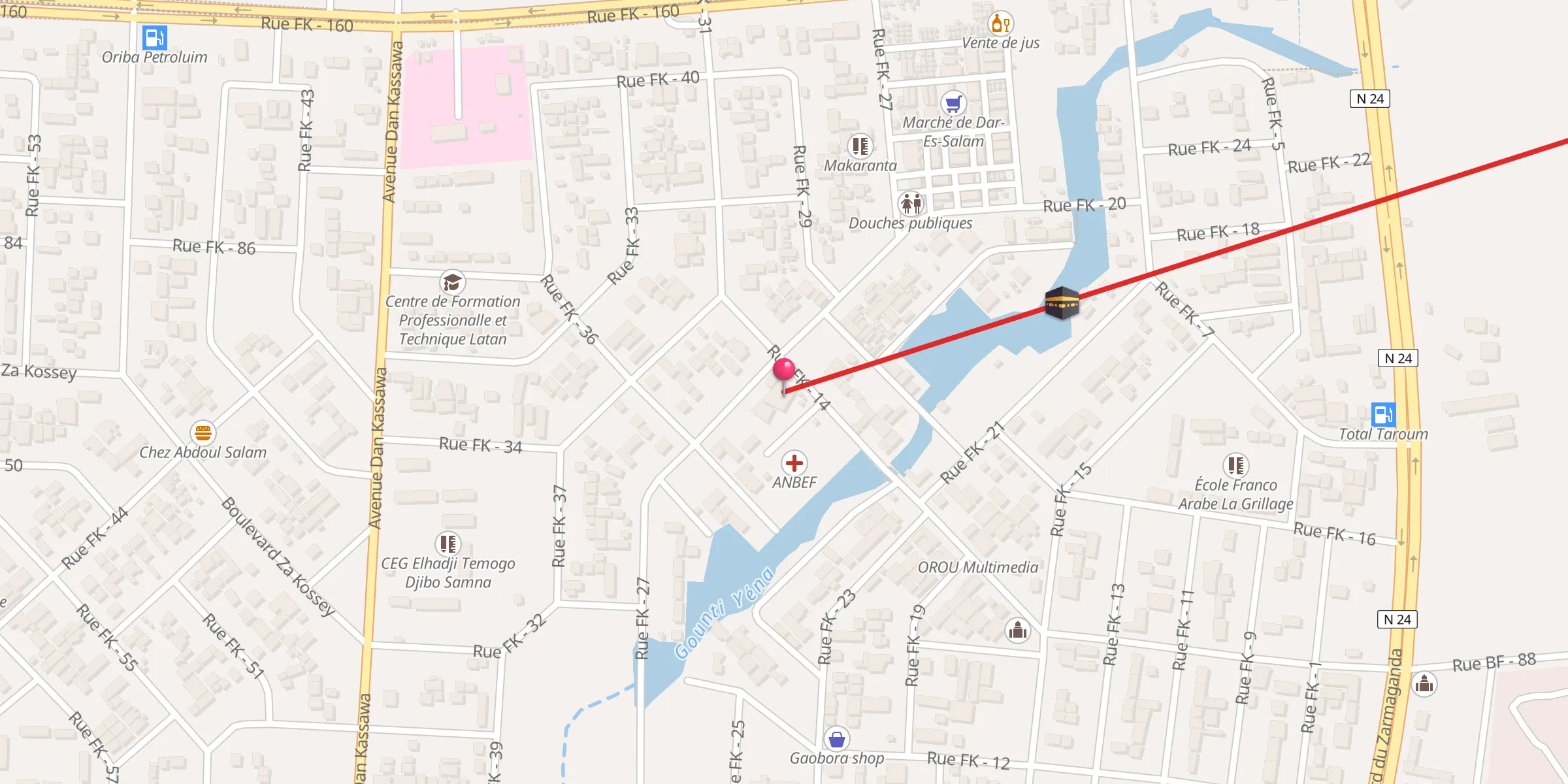 Carte de localisation : Maazou Bin Djabal
