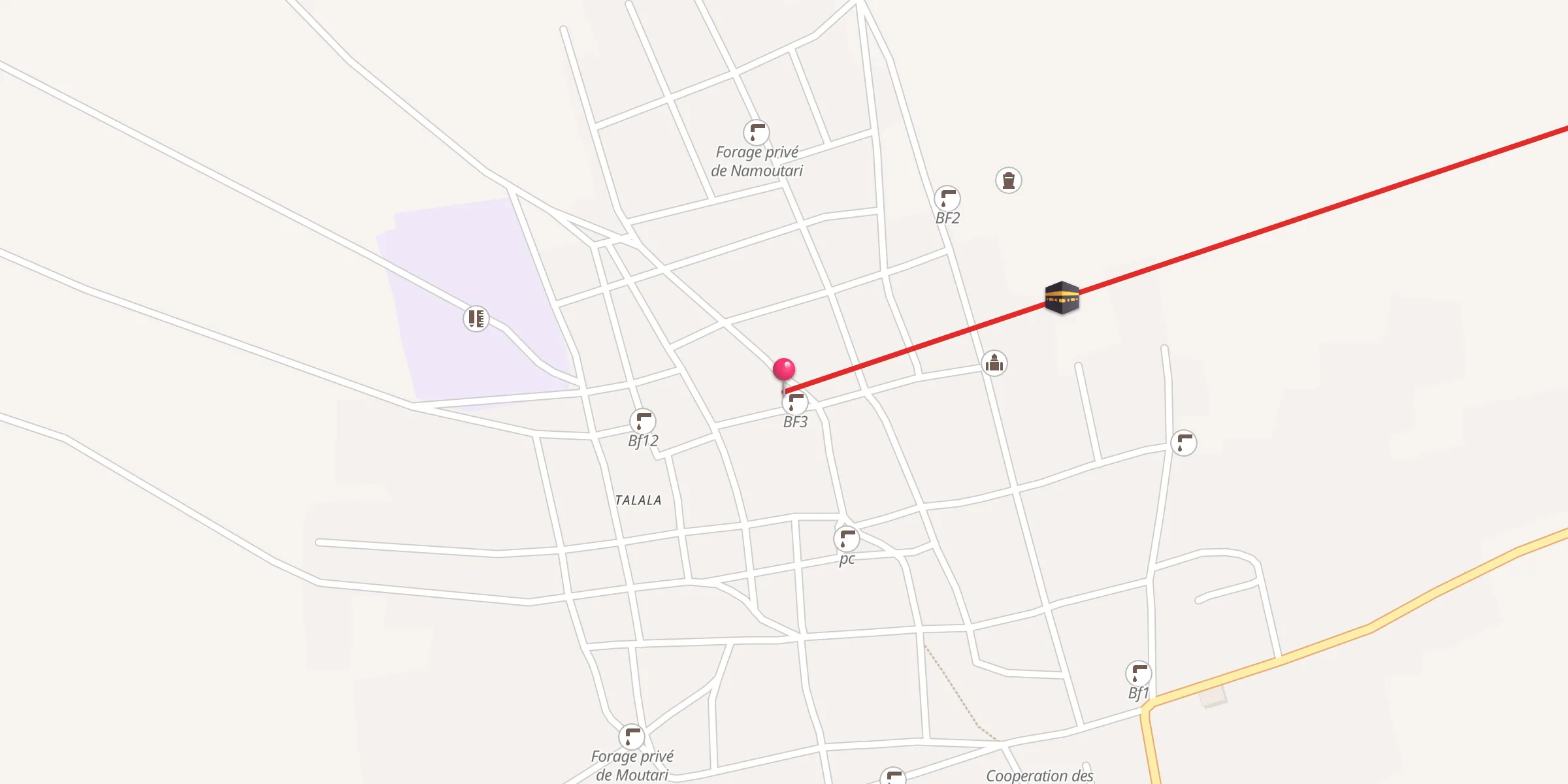 Carte de localisation : Mosquée