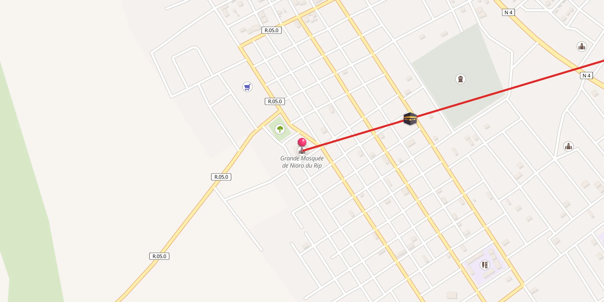 Carte de localisation : Grande Mosquée de Nioro du Rip