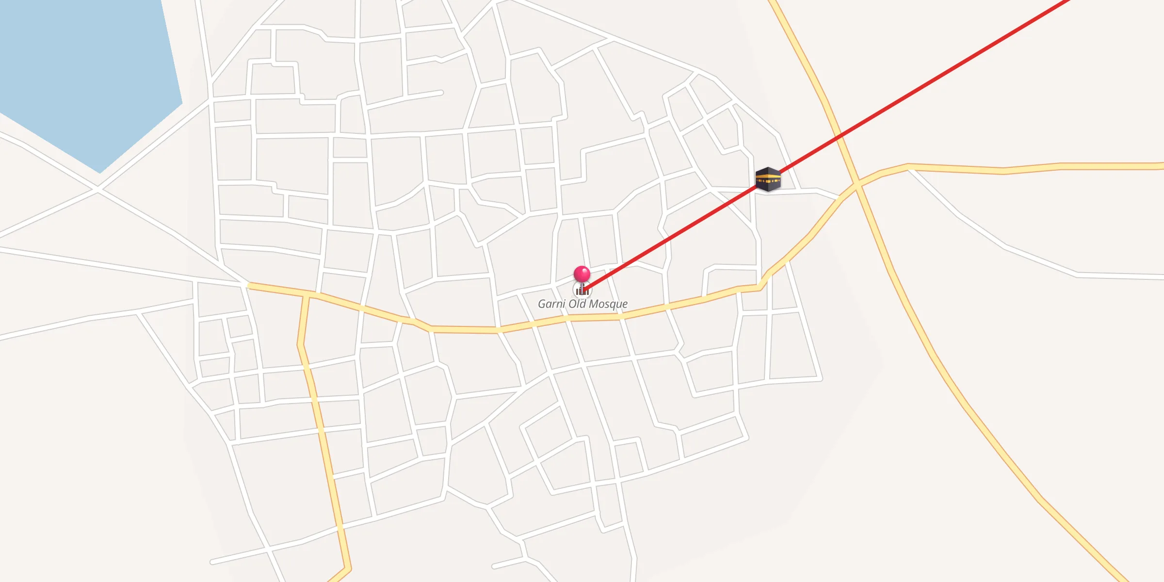 Carte de localisation : Garni Old Mosque