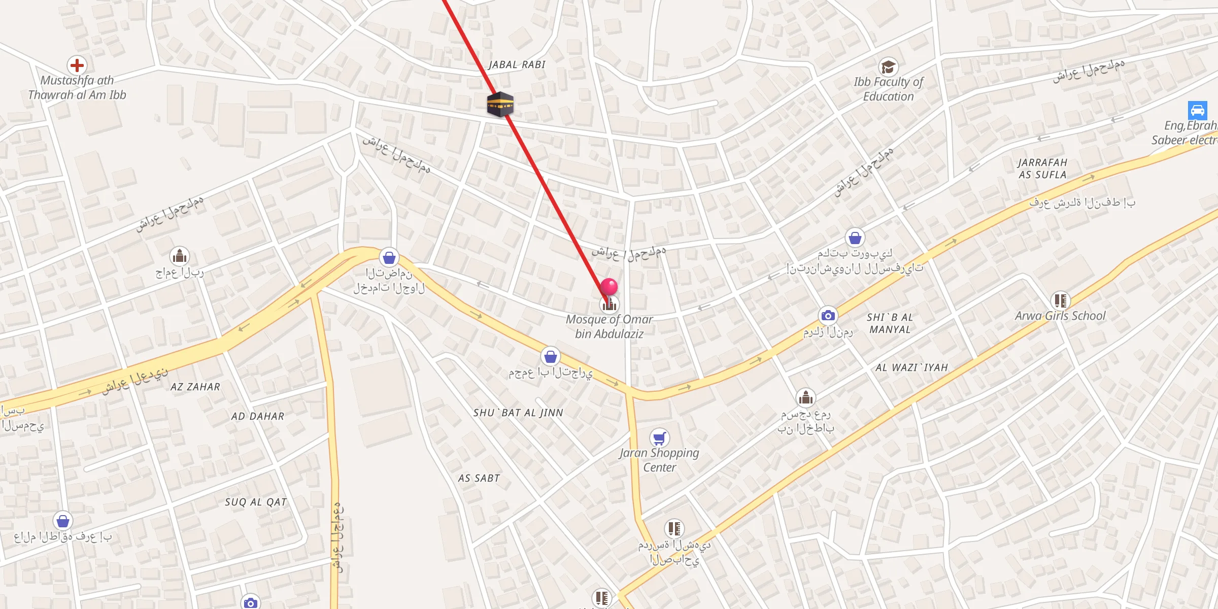 Carte de localisation : Mosque of Omar bin Abdulaziz