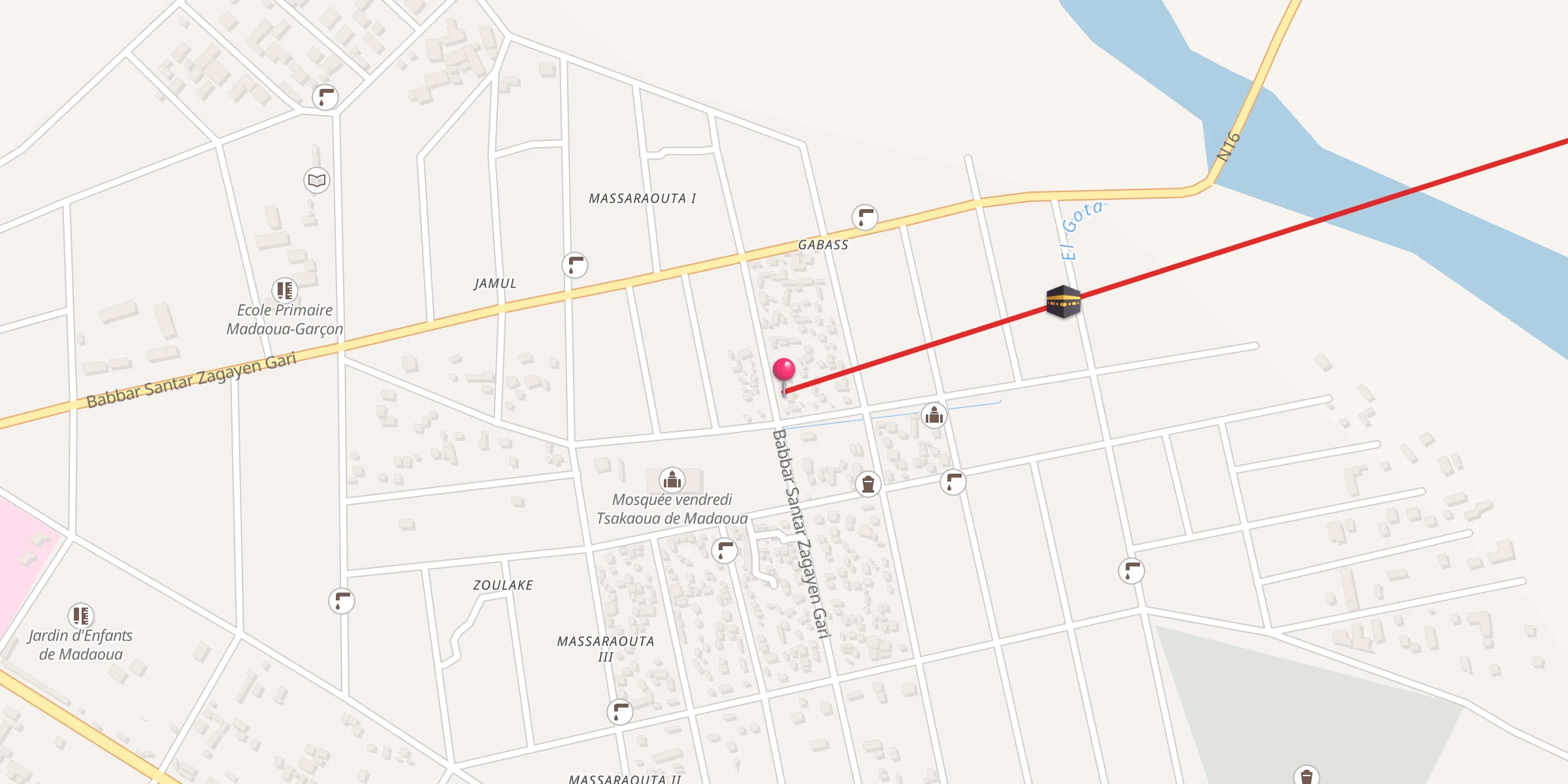 Carte de localisation : Mosquée de Tsakaoua