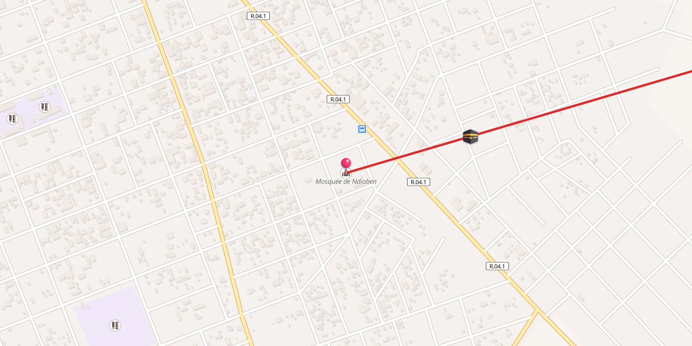 Carte de localisation : Mosquée de Ndioben