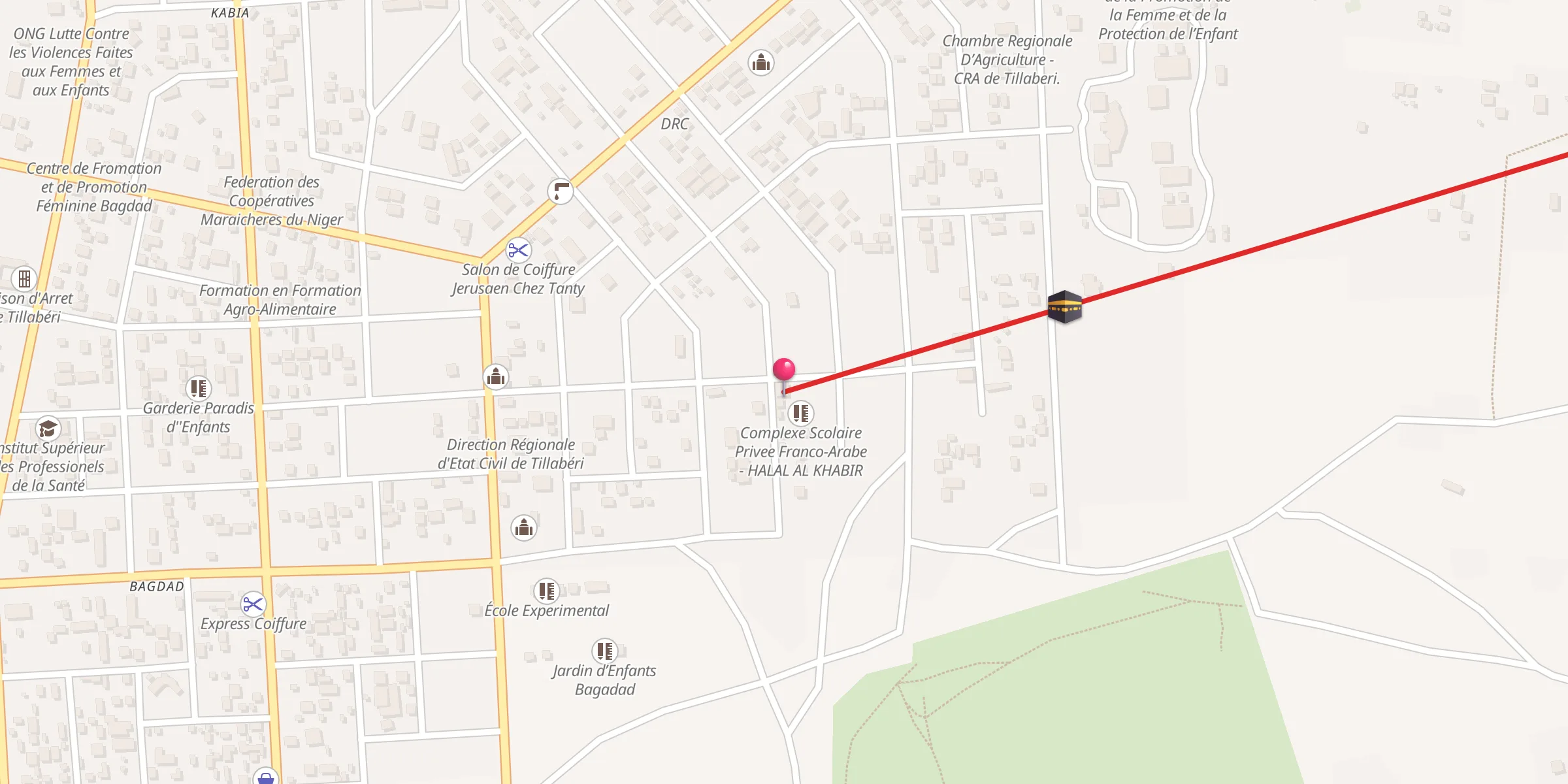 Carte de localisation : Mosquee HILAL AL KHAIR
