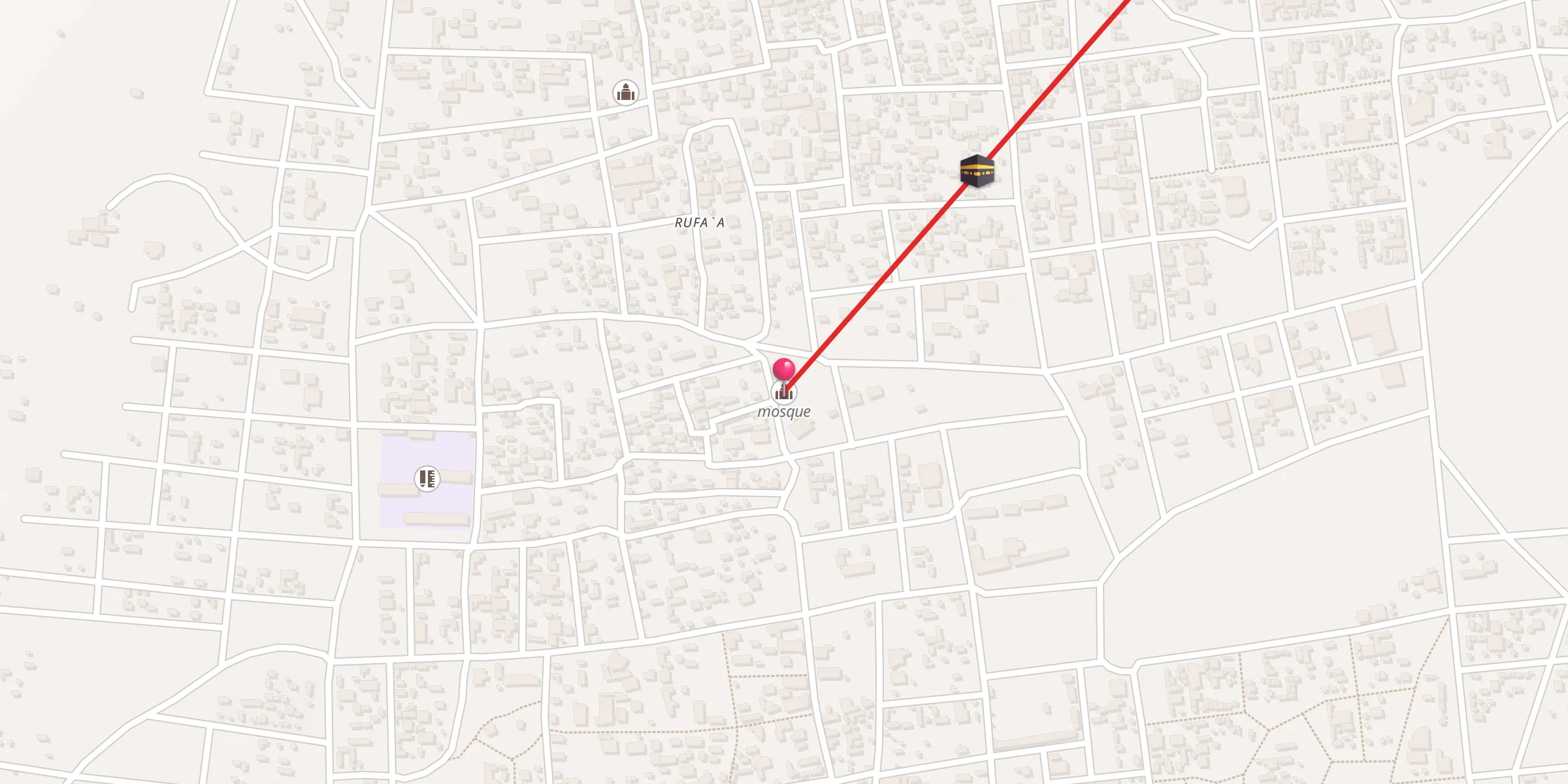 Carte de localisation : مسجد