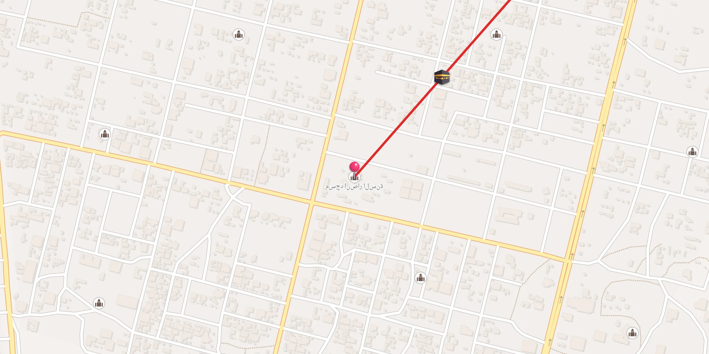 Carte de localisation : مسجد انصار السنة