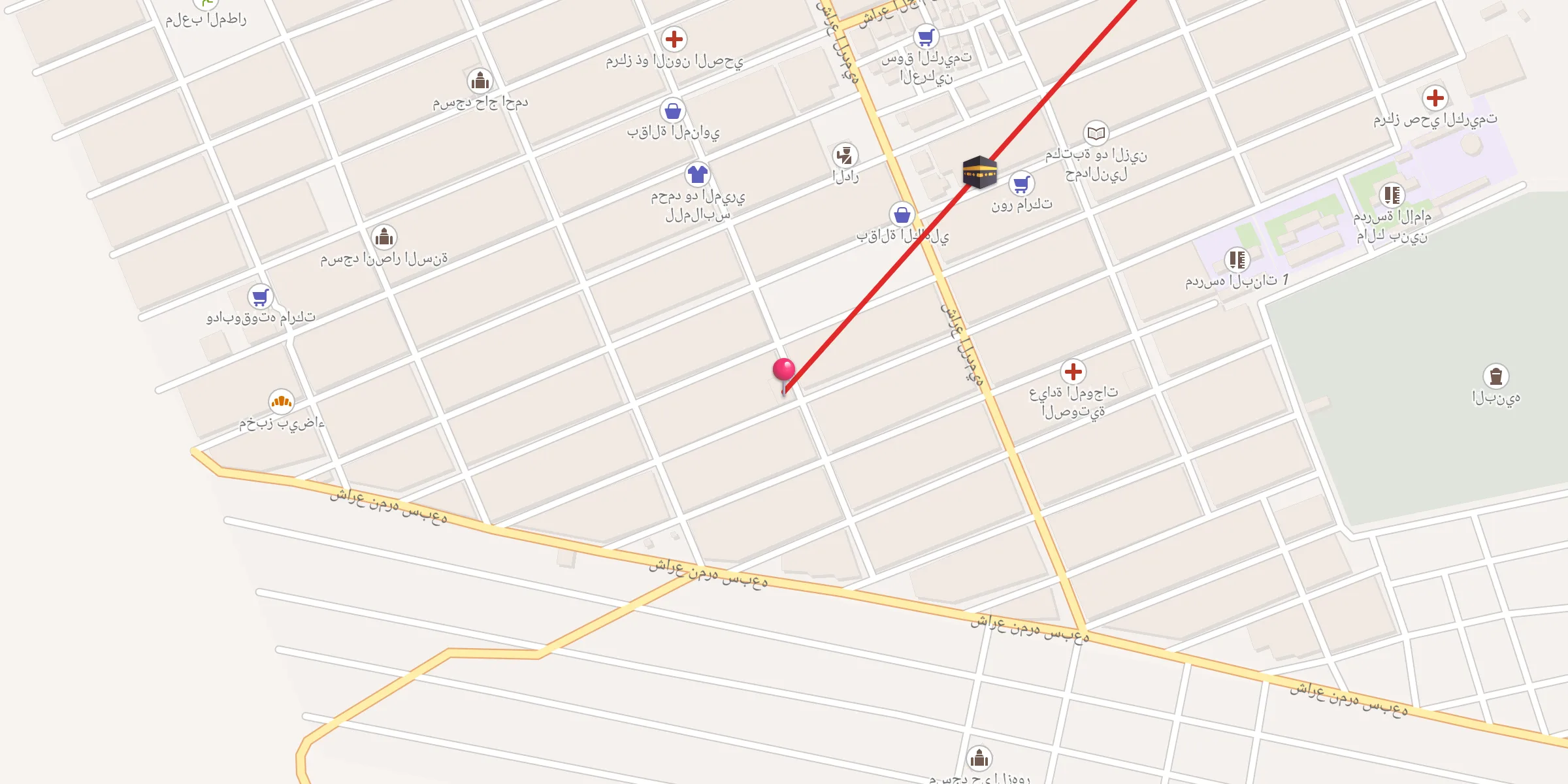 Carte de localisation : مسجد بيضاء