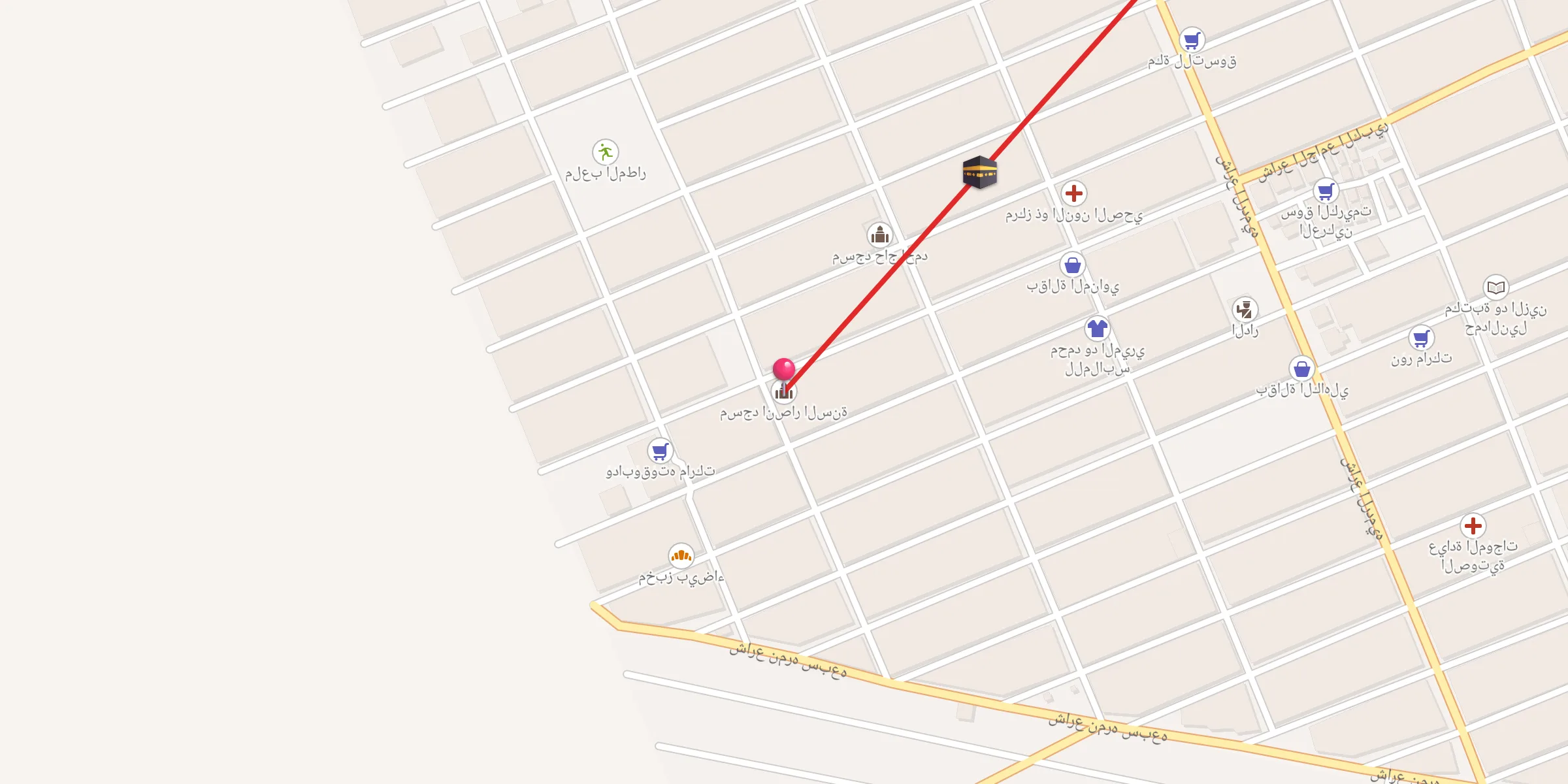 Carte de localisation : مسجد انصار السنة