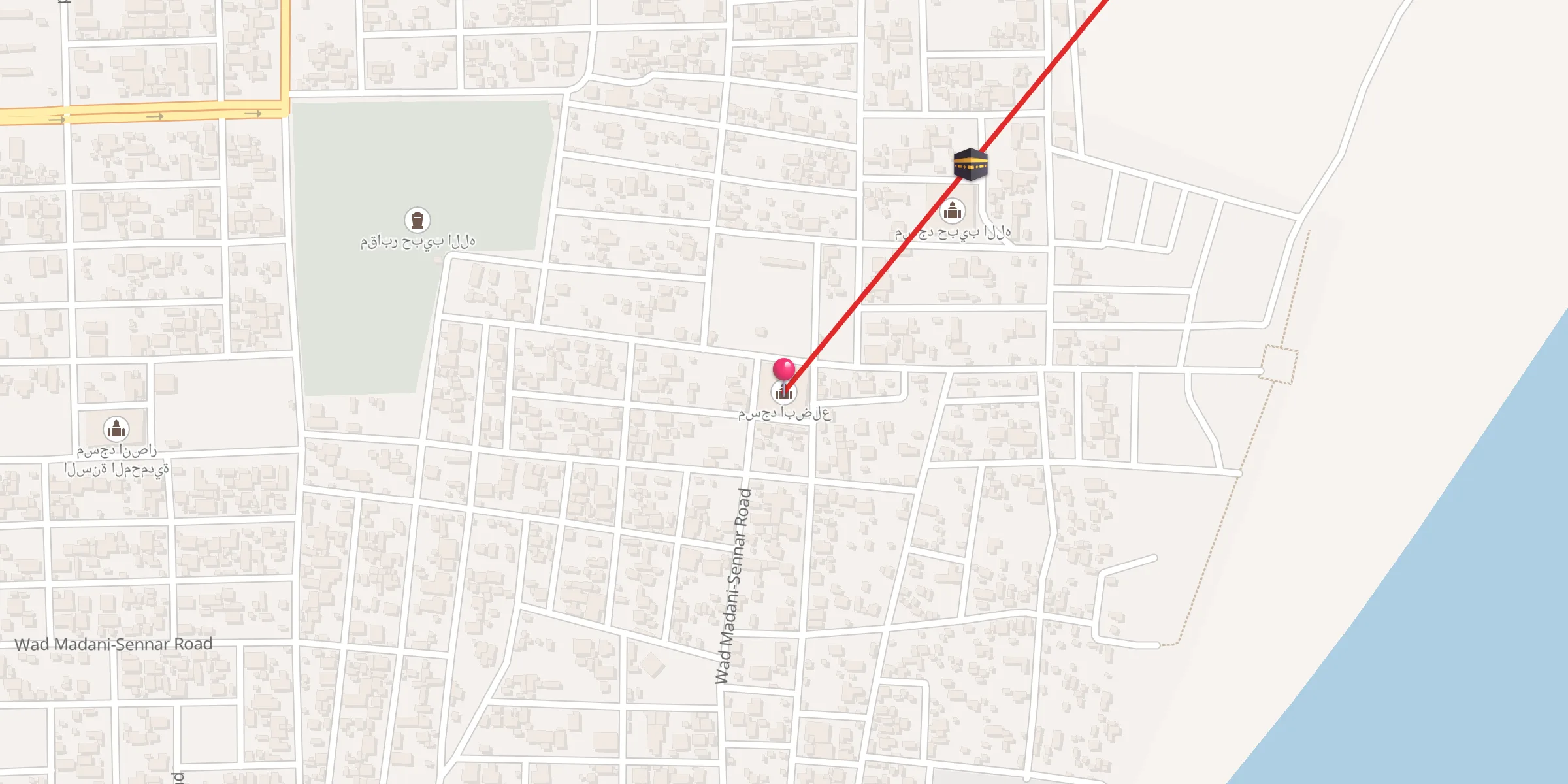 Carte de localisation : مسجد ابضلع