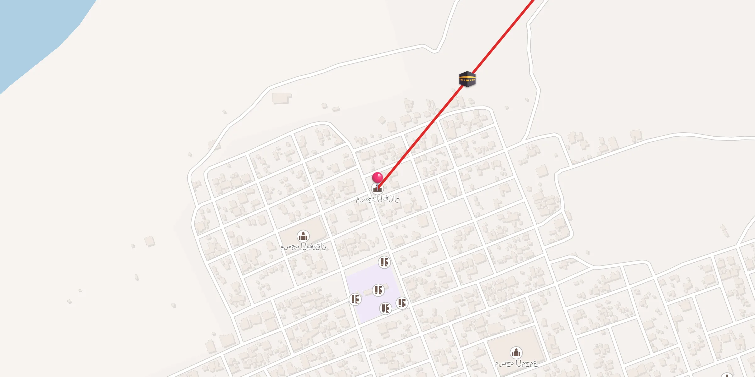 Carte de localisation : مسجد الفلاح