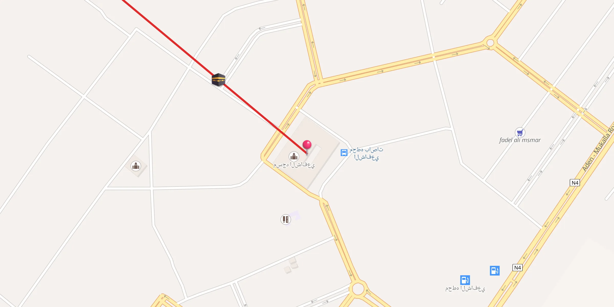 Carte de localisation : مسجد الشافعي