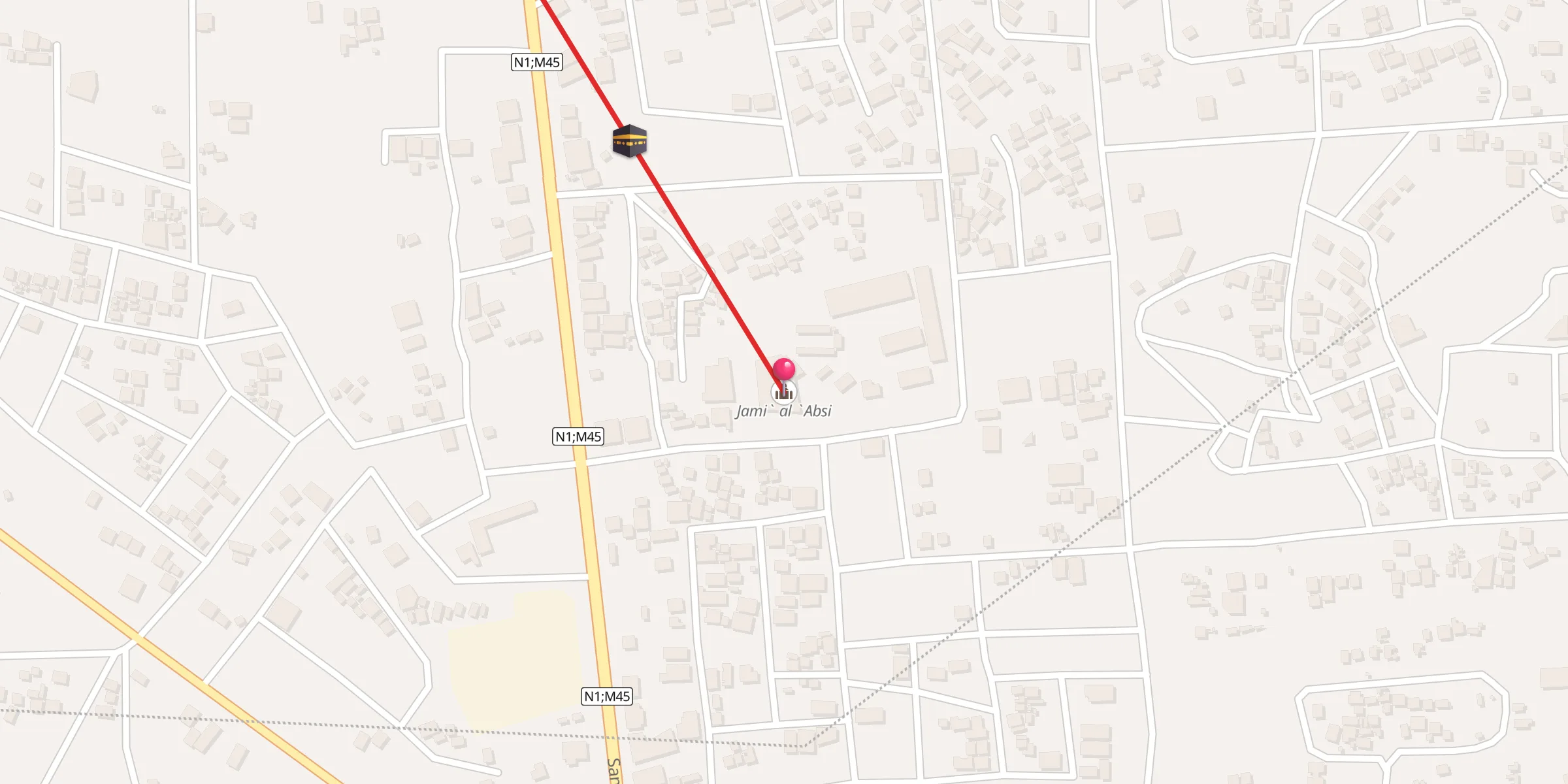 Carte de localisation : جامع العبسي