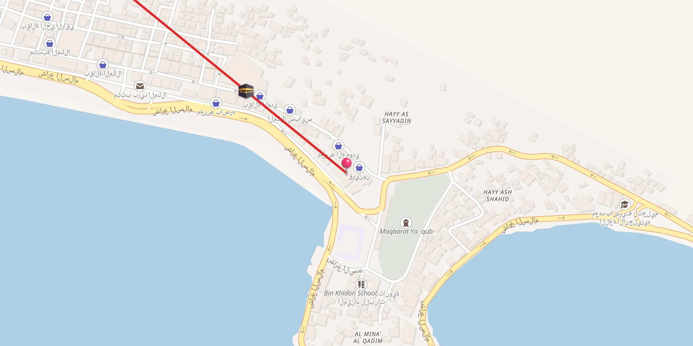 Carte de localisation : مسجد الروضة