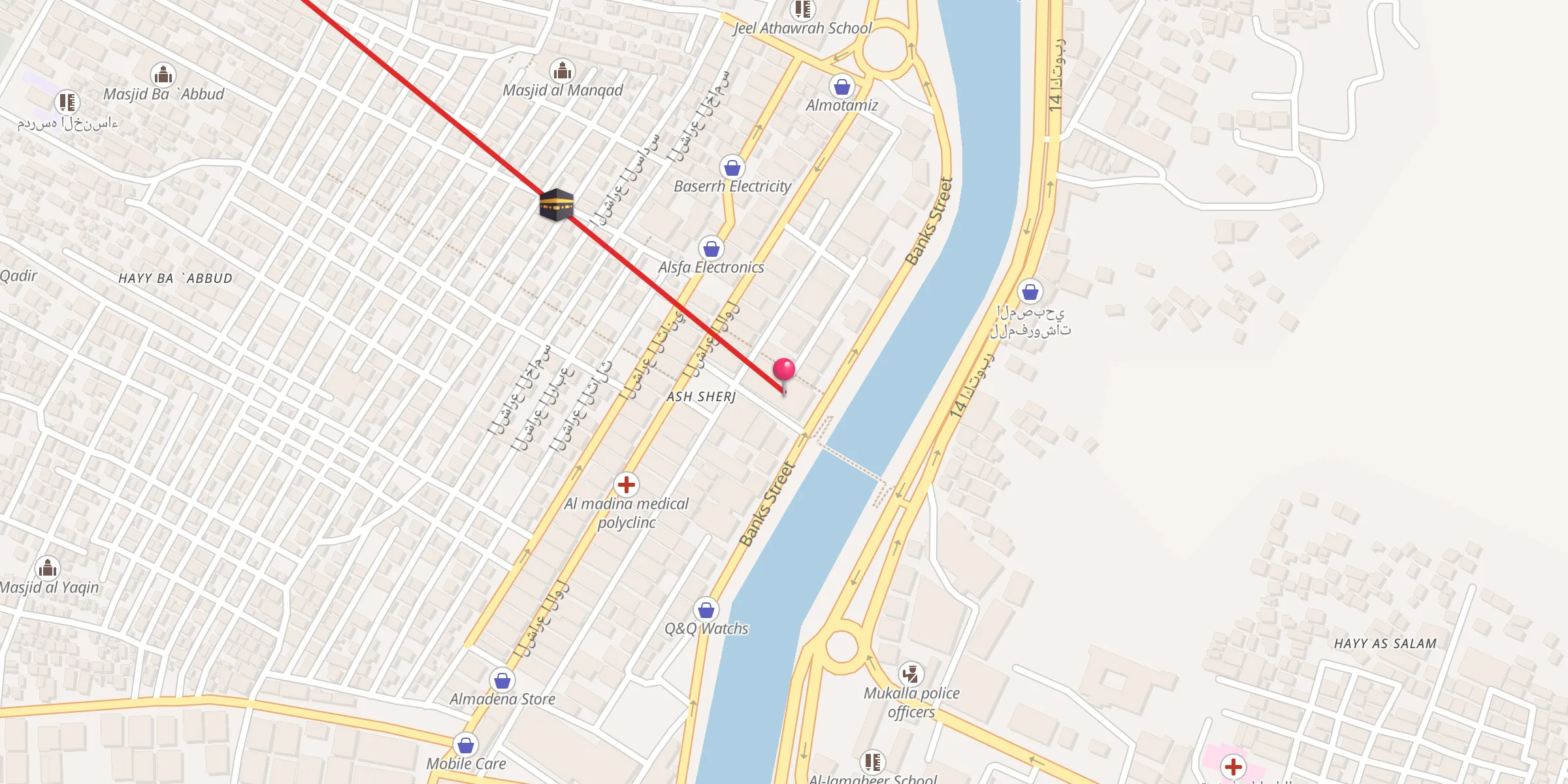 Carte de localisation : جامع الشرج