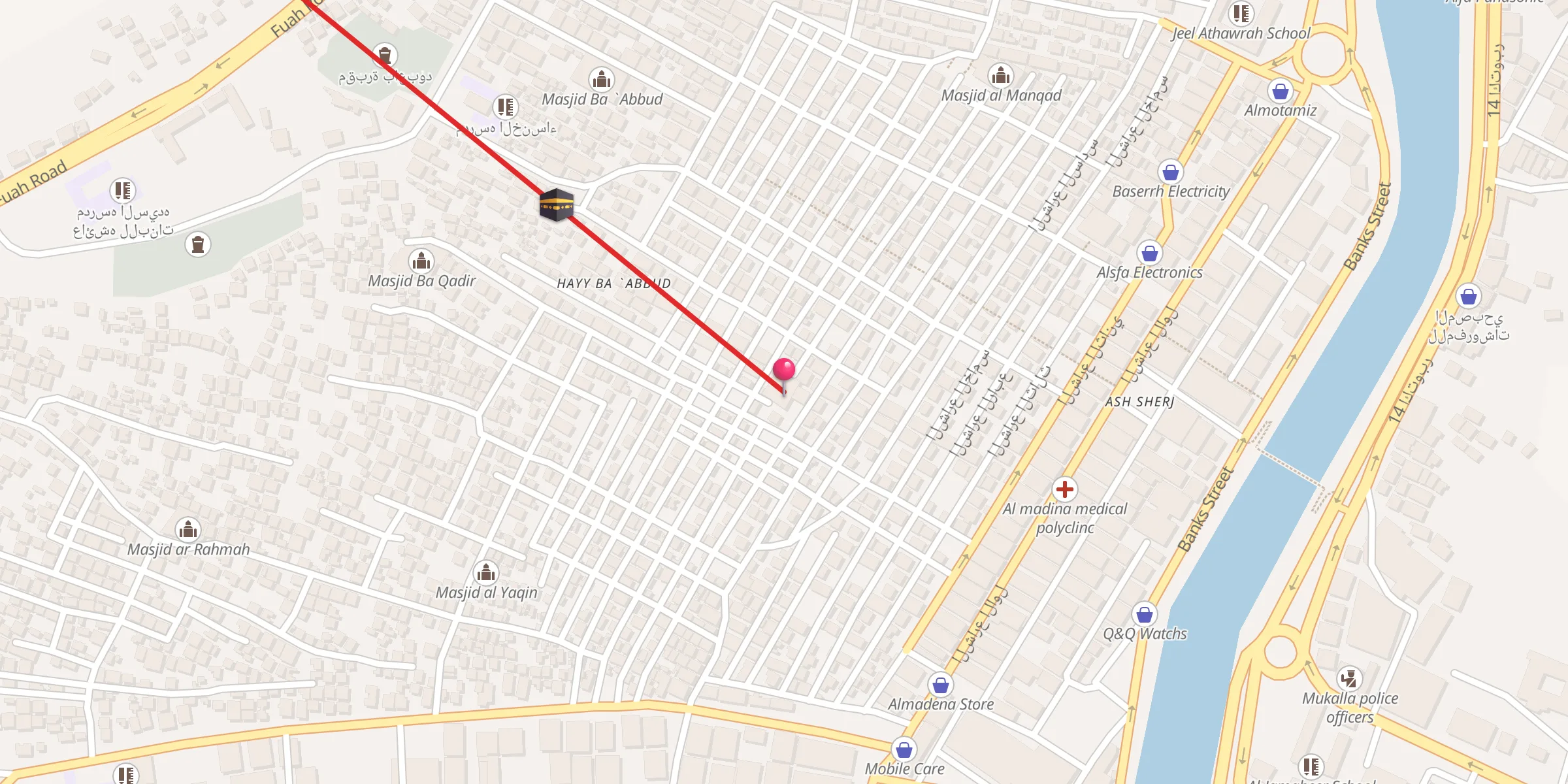 Carte de localisation : مسجد التقوى