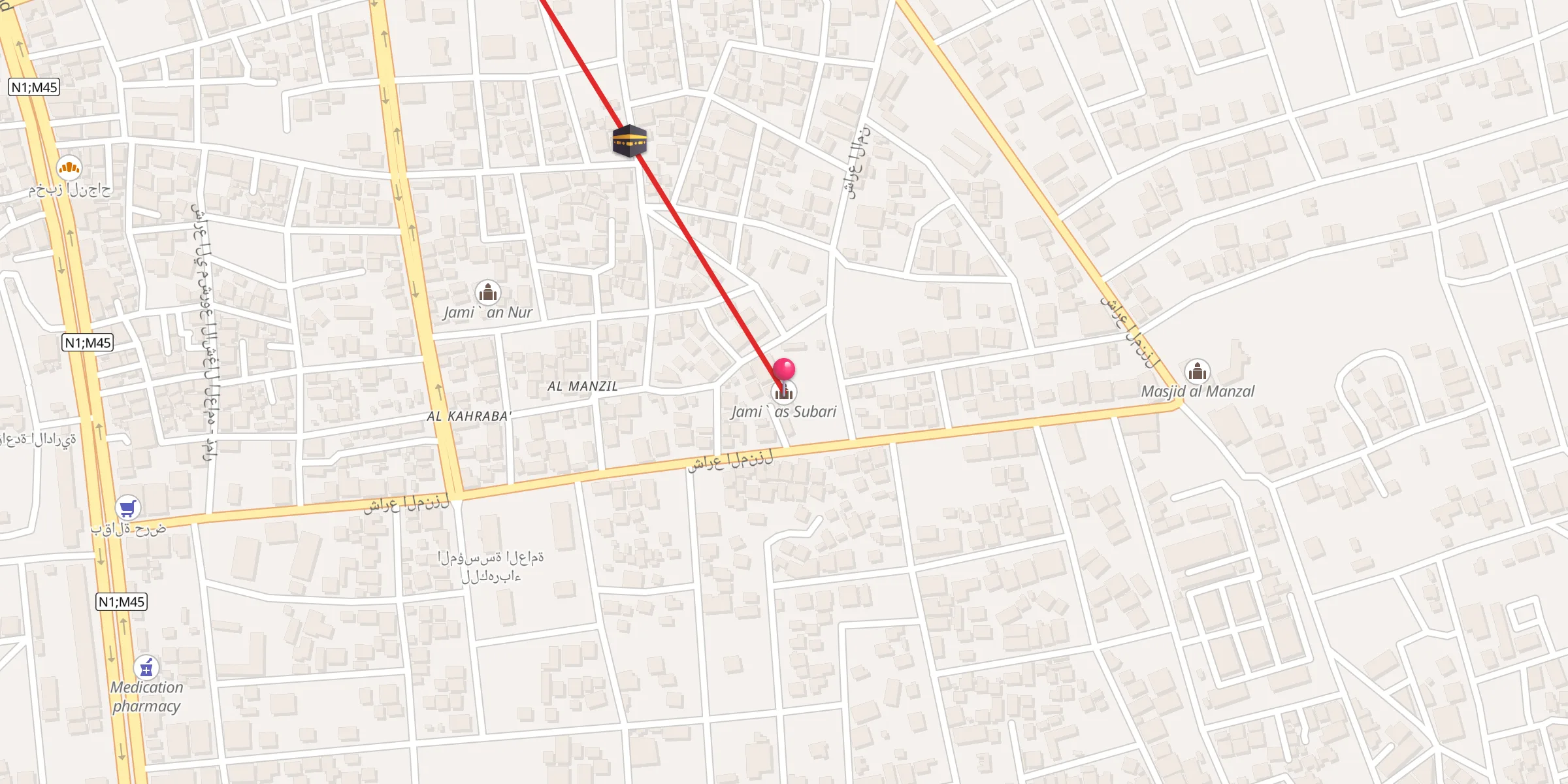 Carte de localisation : جامع الصباري