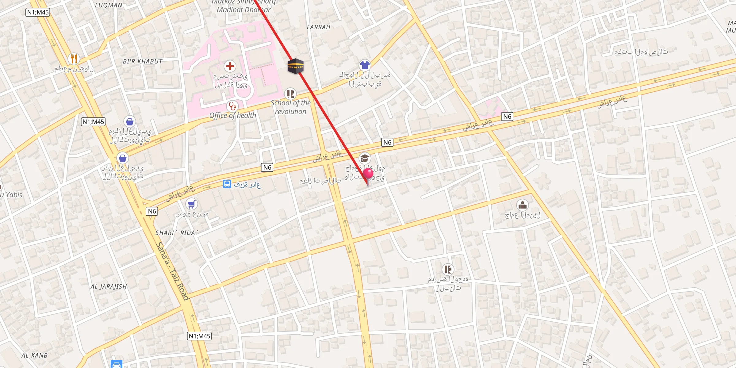 Carte de localisation : جامع الزهراء