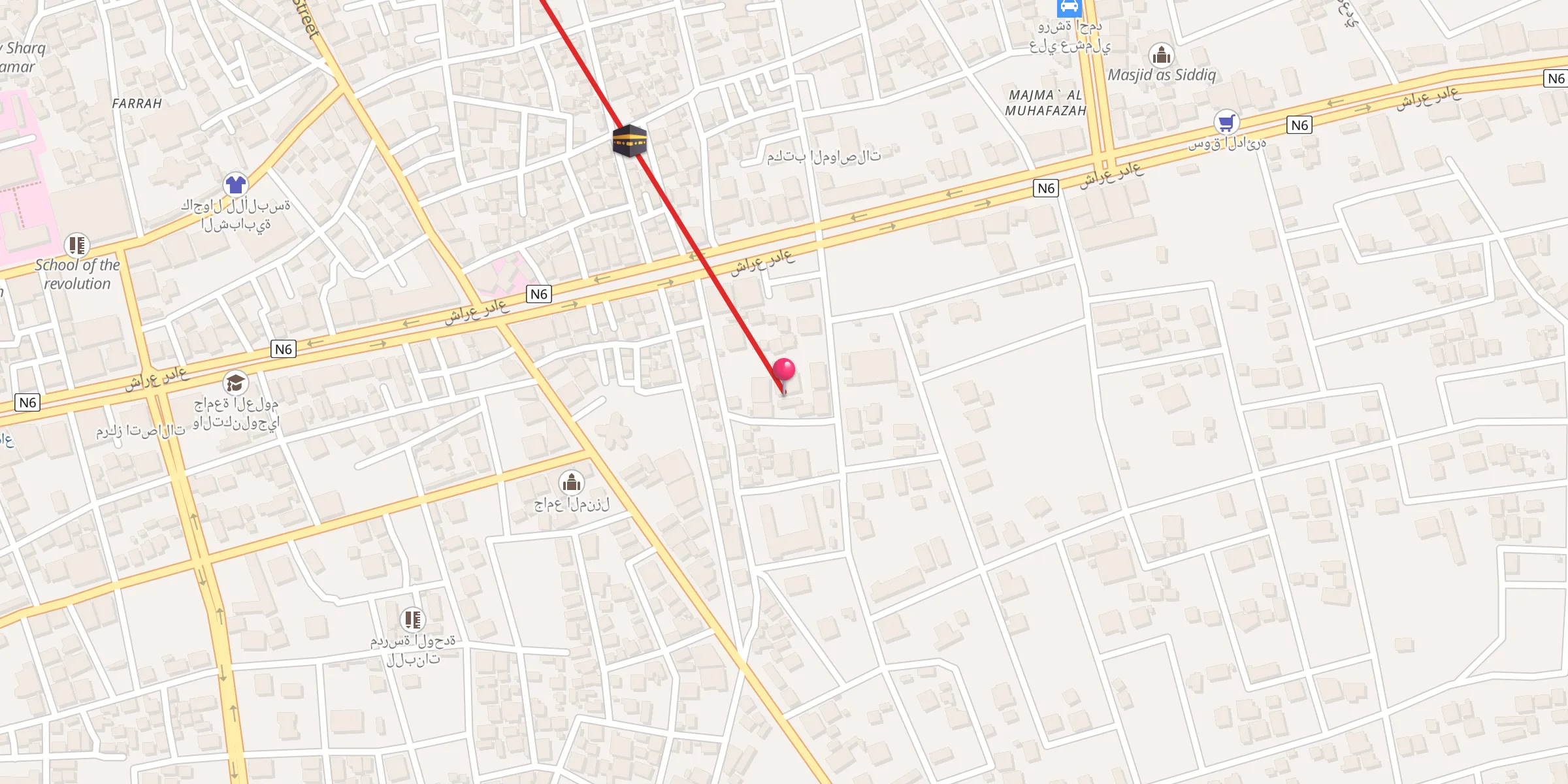 Carte de localisation : جامع إسحاق