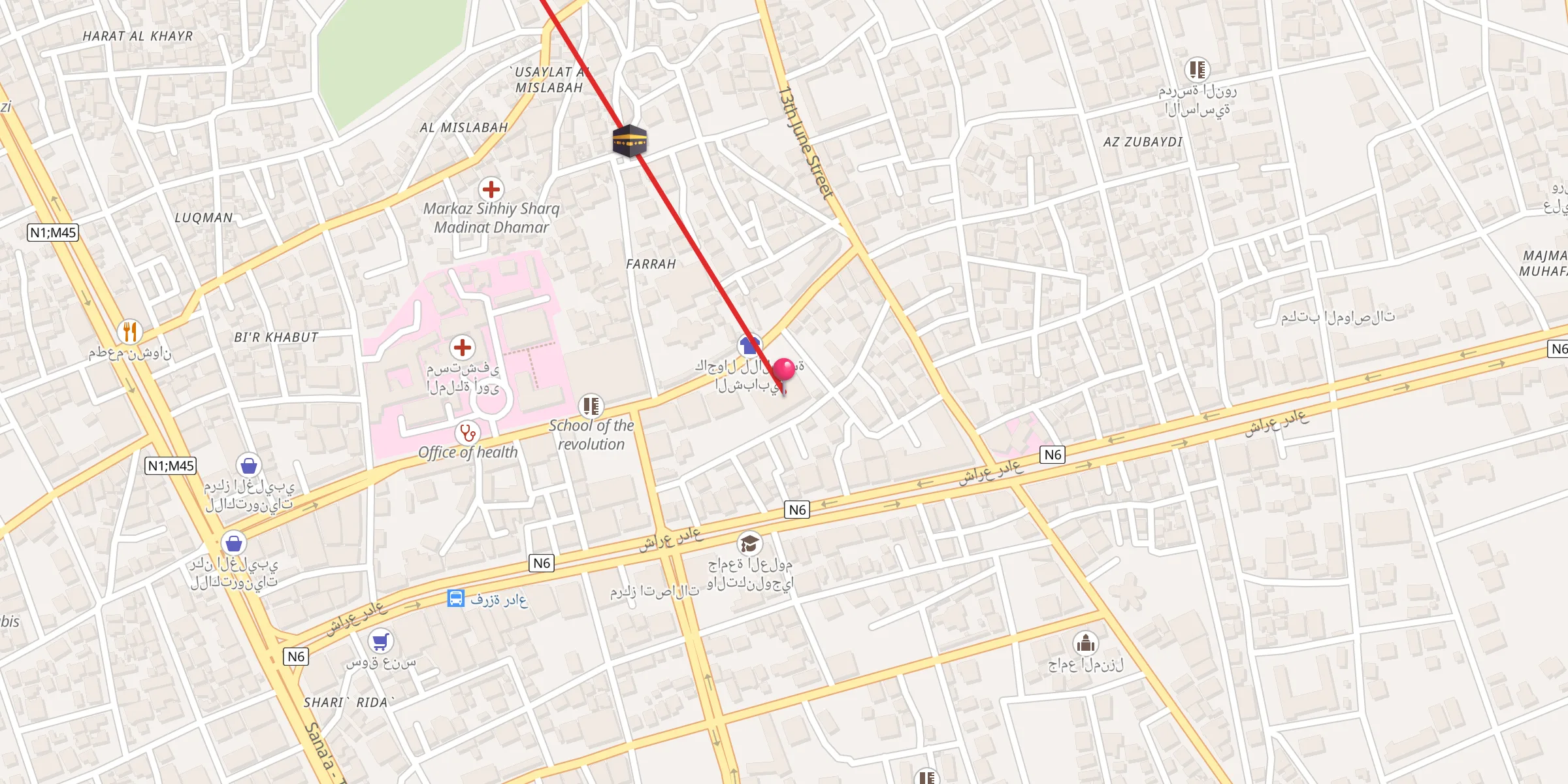 Carte de localisation : جامع هائل سعيد أنعم
