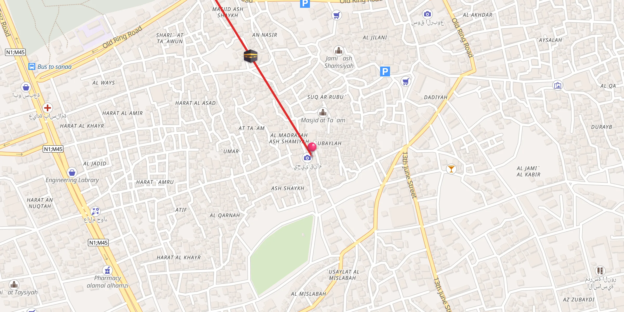 Carte de localisation : جامع عمر