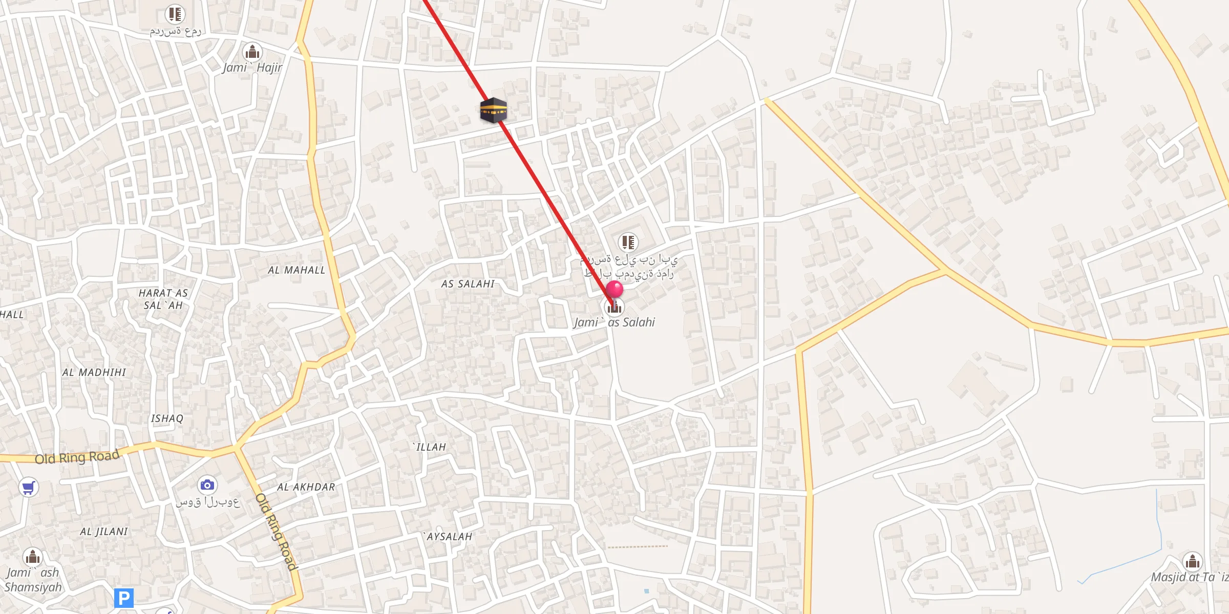Carte de localisation : جامع الصلاحي
