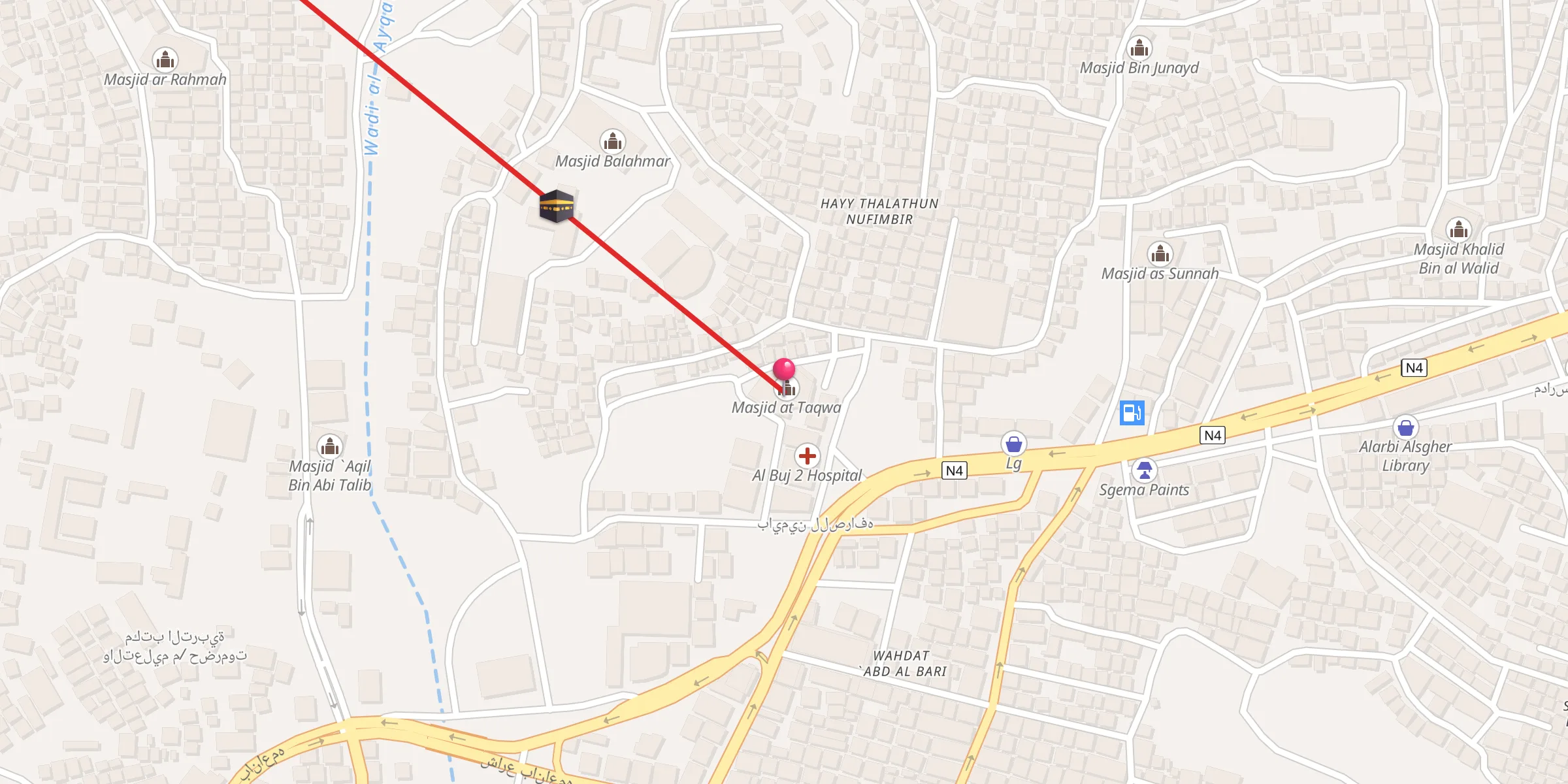 Carte de localisation : مسجد التقوى