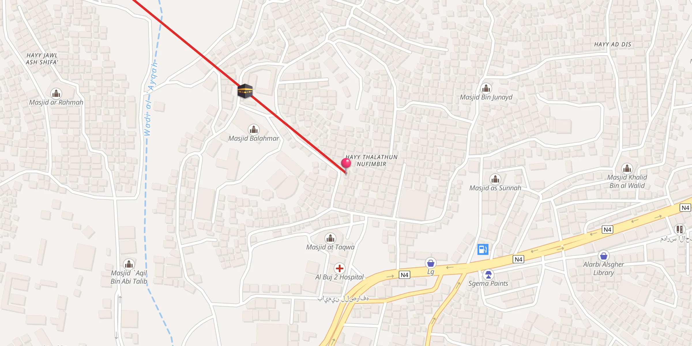 Carte de localisation : مسجد الخير