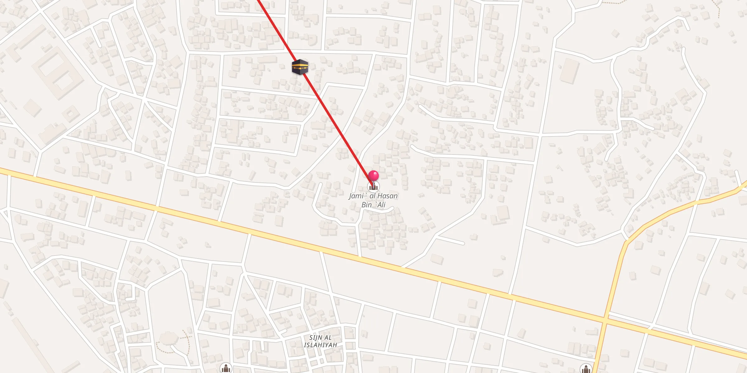 Carte de localisation : جامع الحسن بن علي