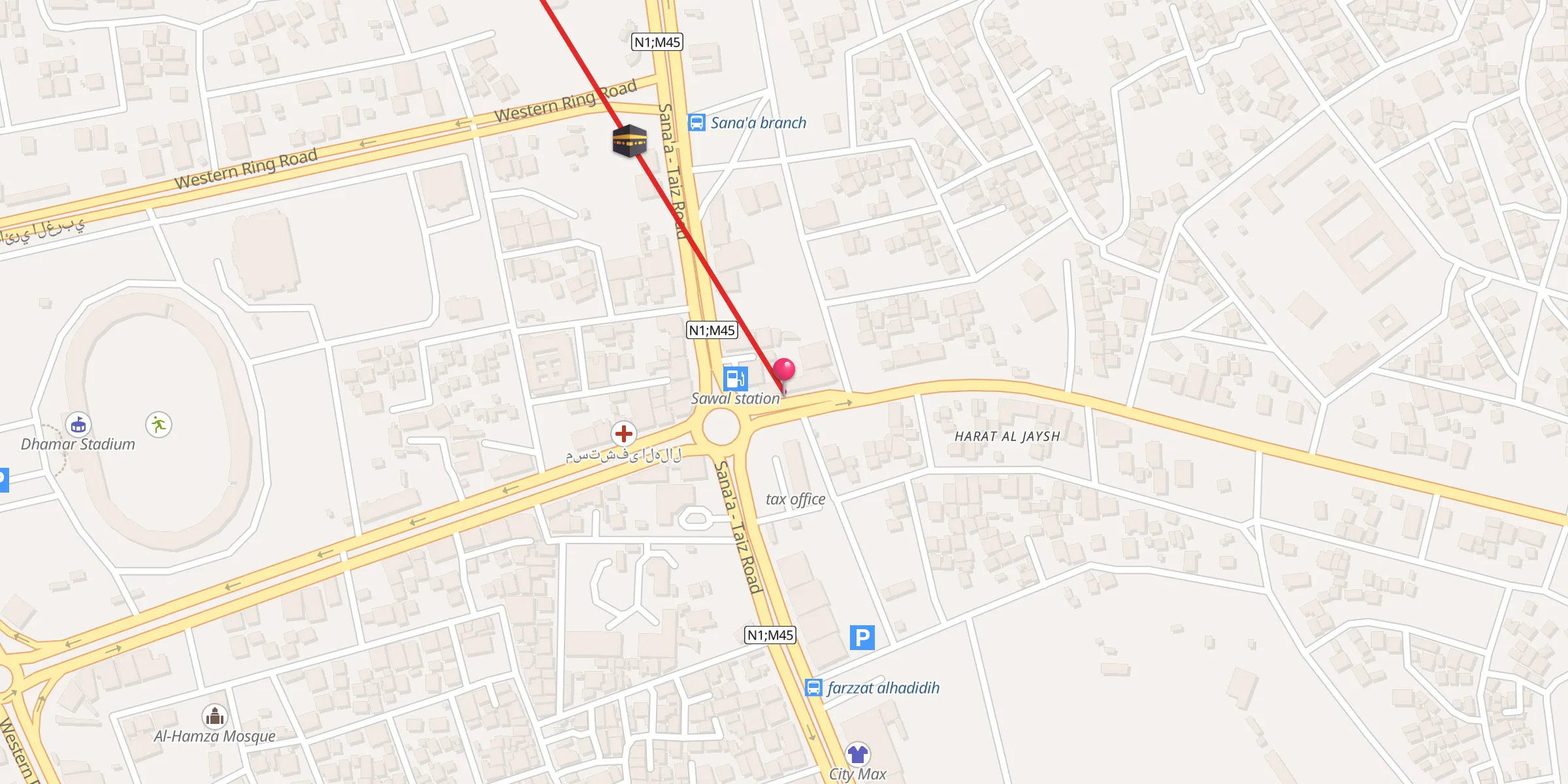 Carte de localisation : جامع صوال