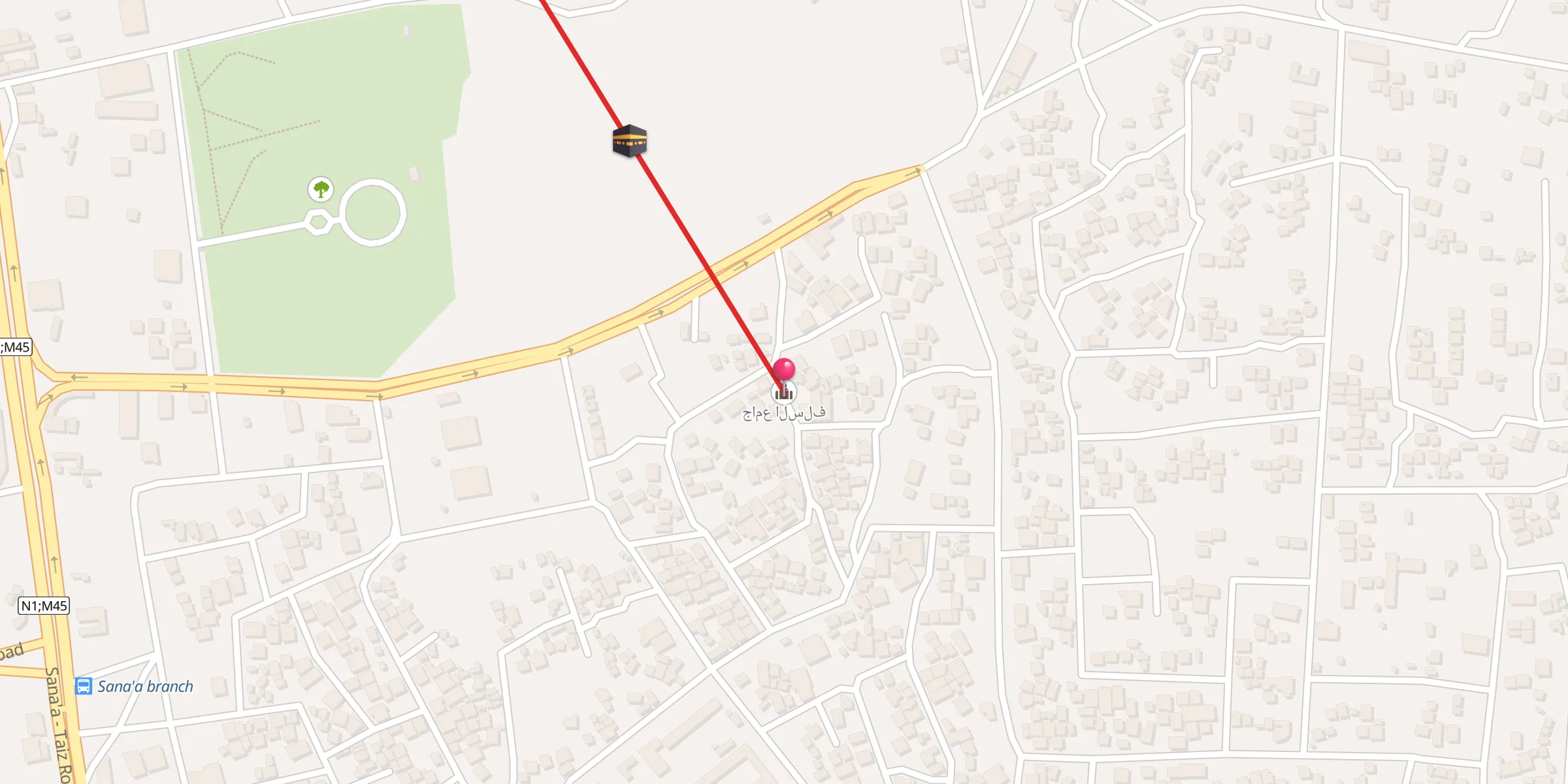 Carte de localisation : جامع السلف