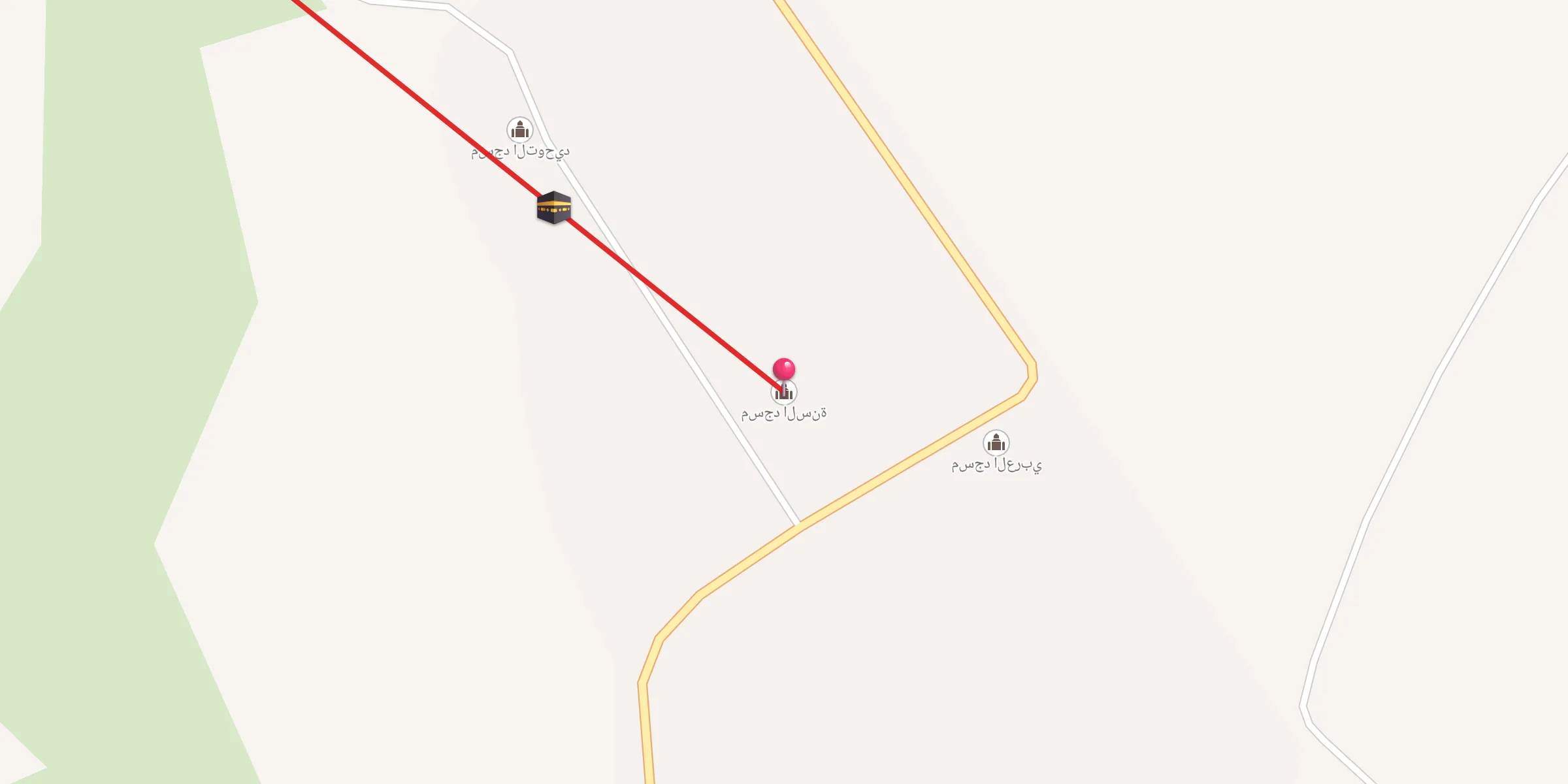 Carte de localisation : مسجد السنة