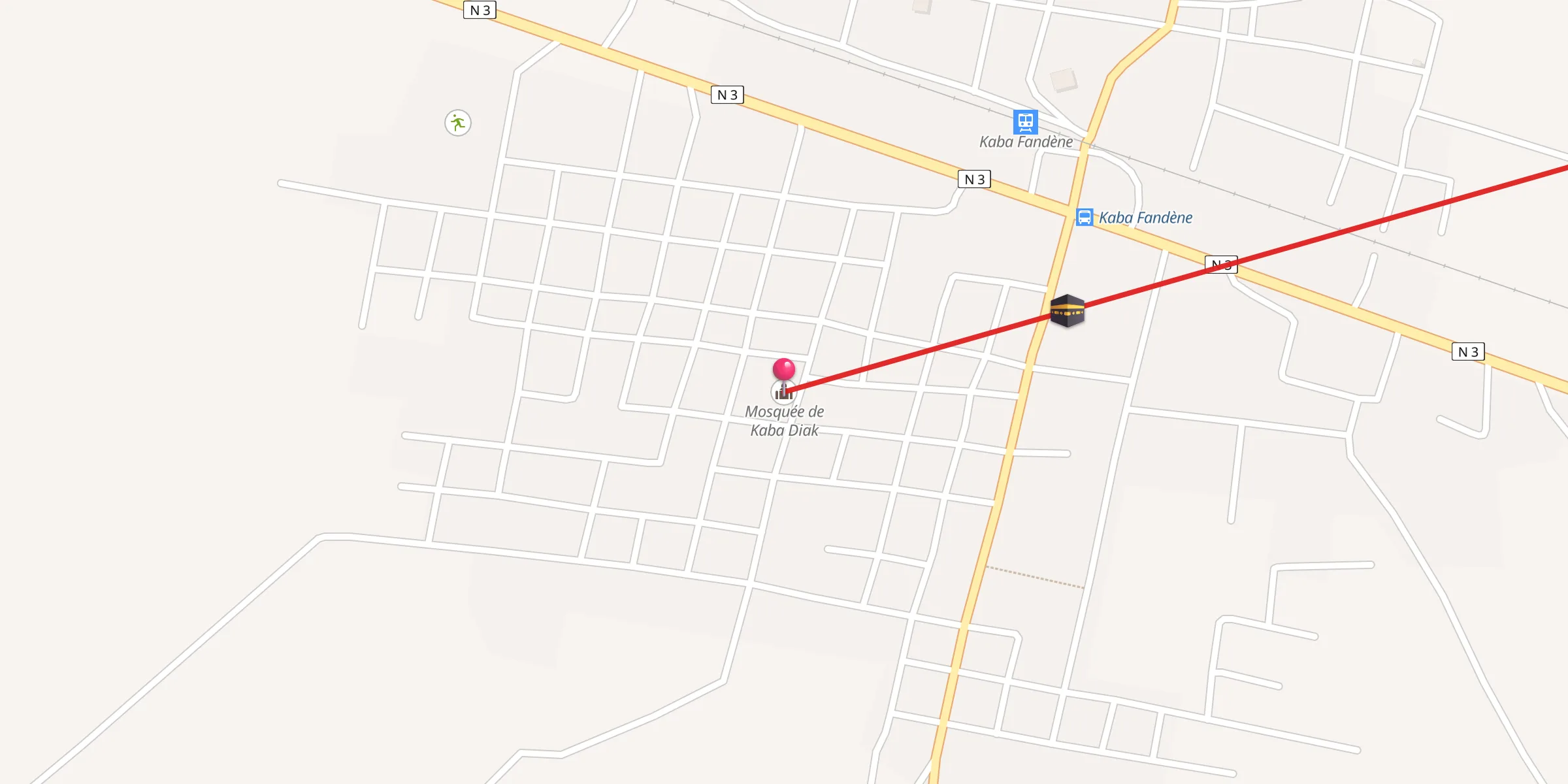 Carte de localisation : Mosquée de Kaba Diak