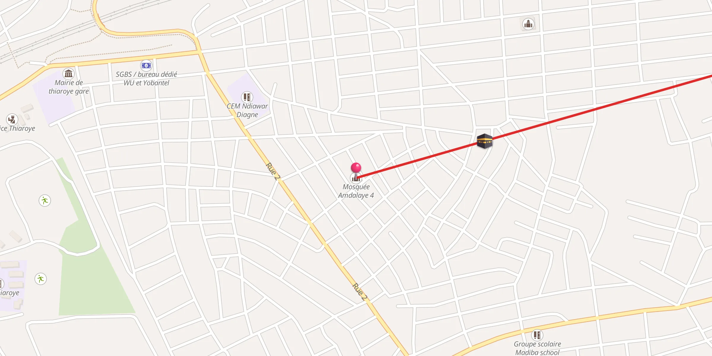 Carte de localisation : Mosquée Amdalaye 4