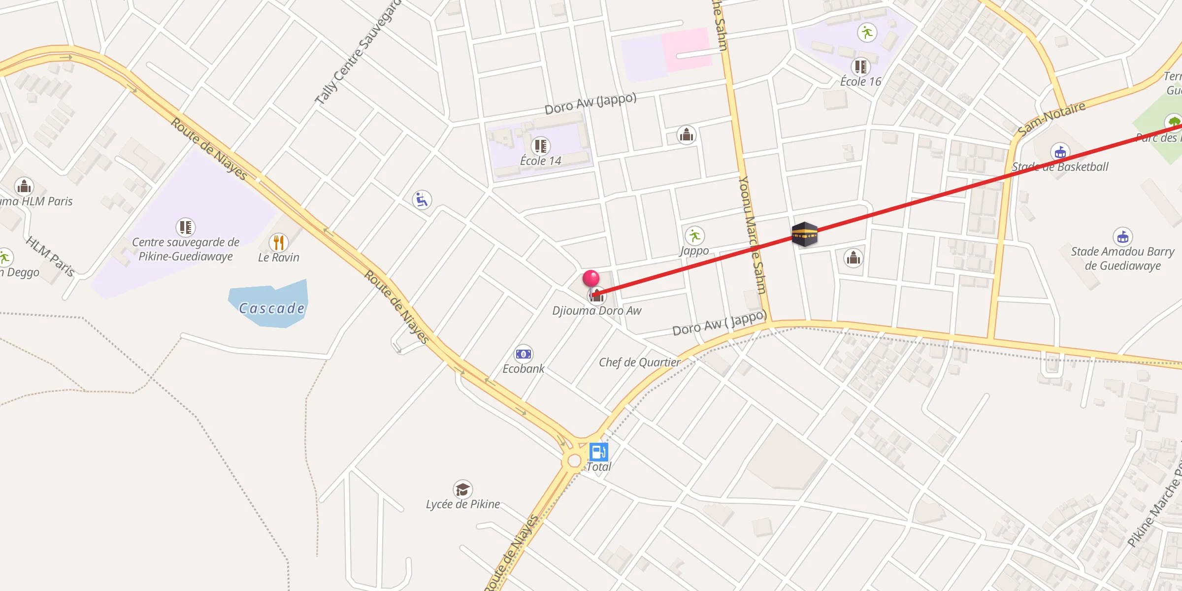 Carte de localisation : Djiouma Doro Aw