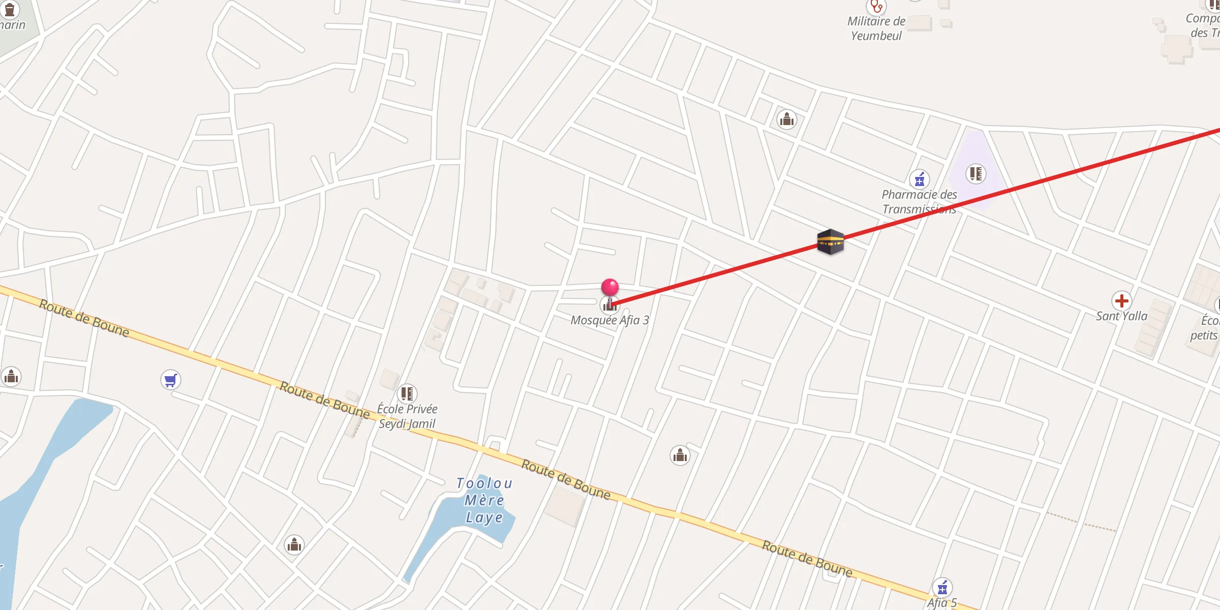 Carte de localisation : Mosquée Afia 3