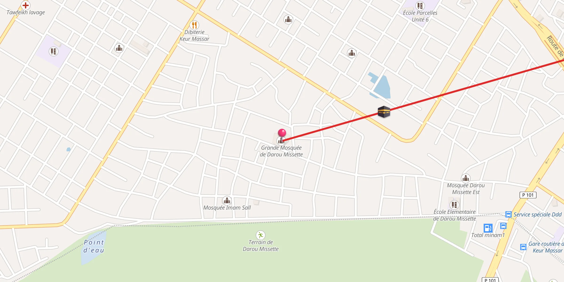 Carte de localisation : Grande Mosquée de Darou Missette