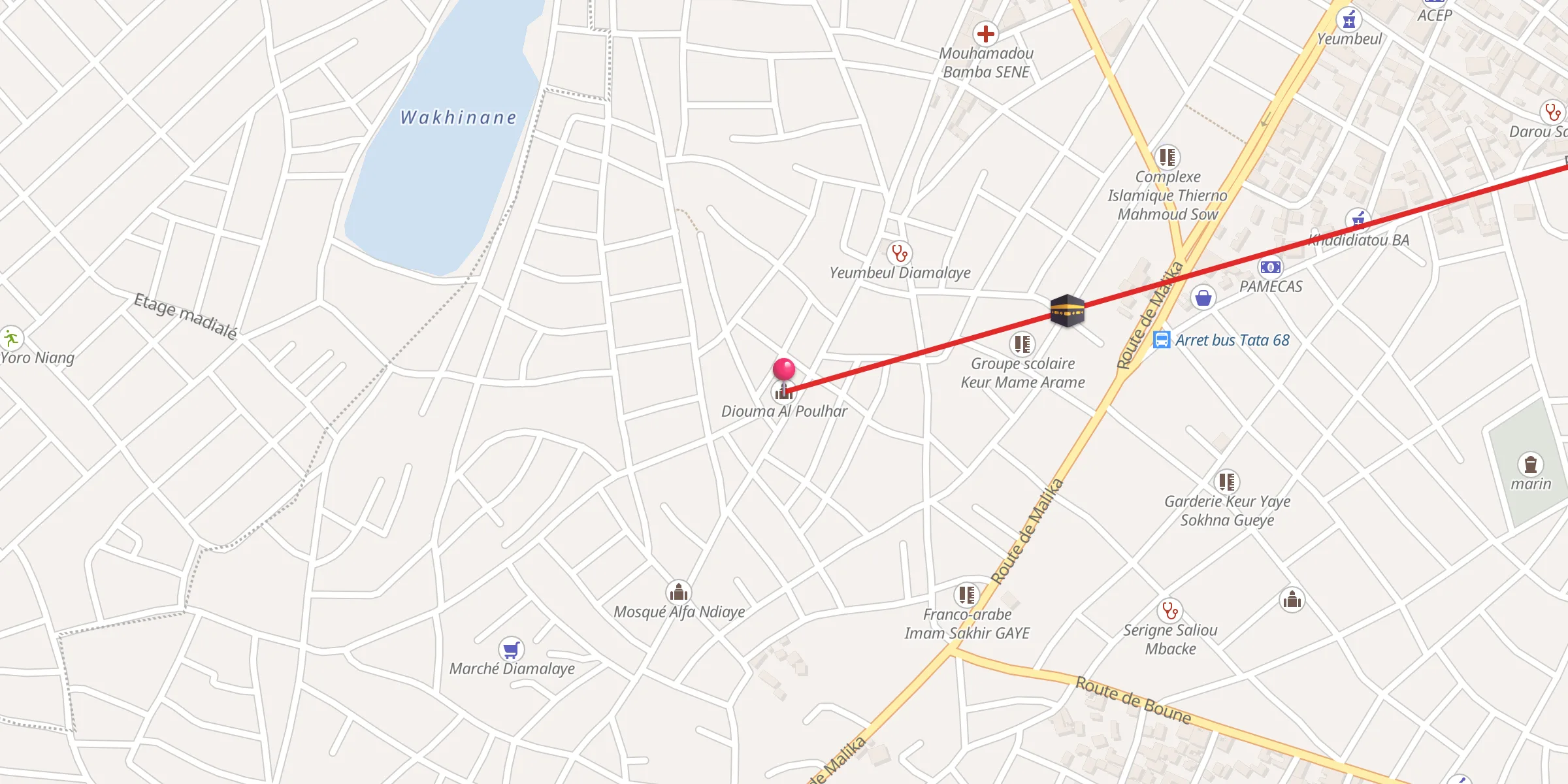 Carte de localisation : Diouma Al Poulhar