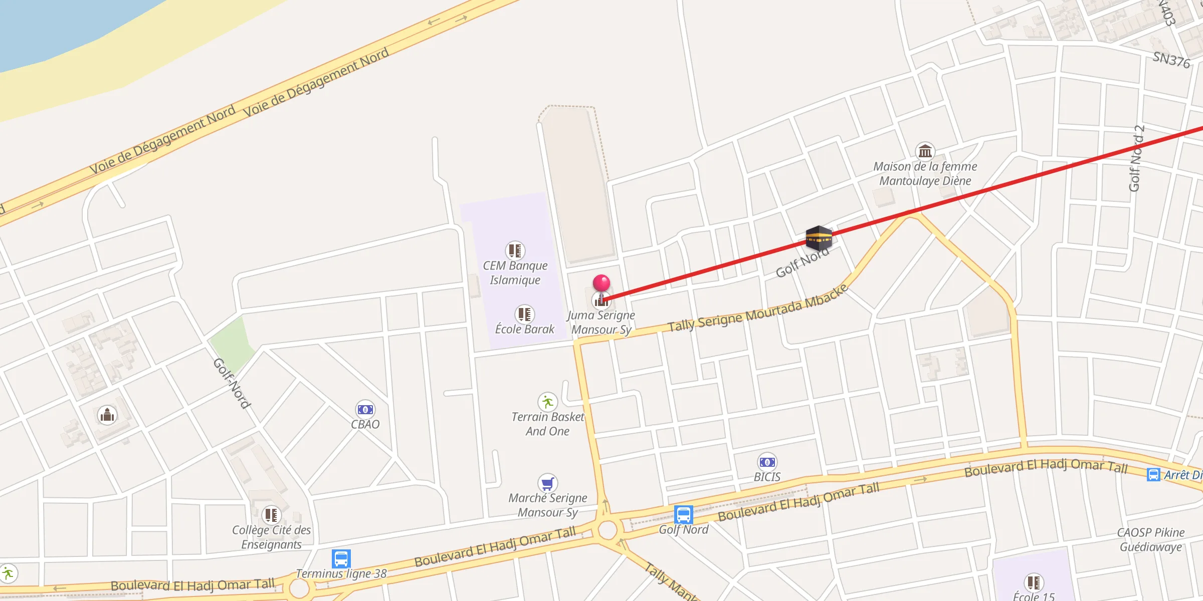 Carte de localisation : Juma Serigne Mansour Sy