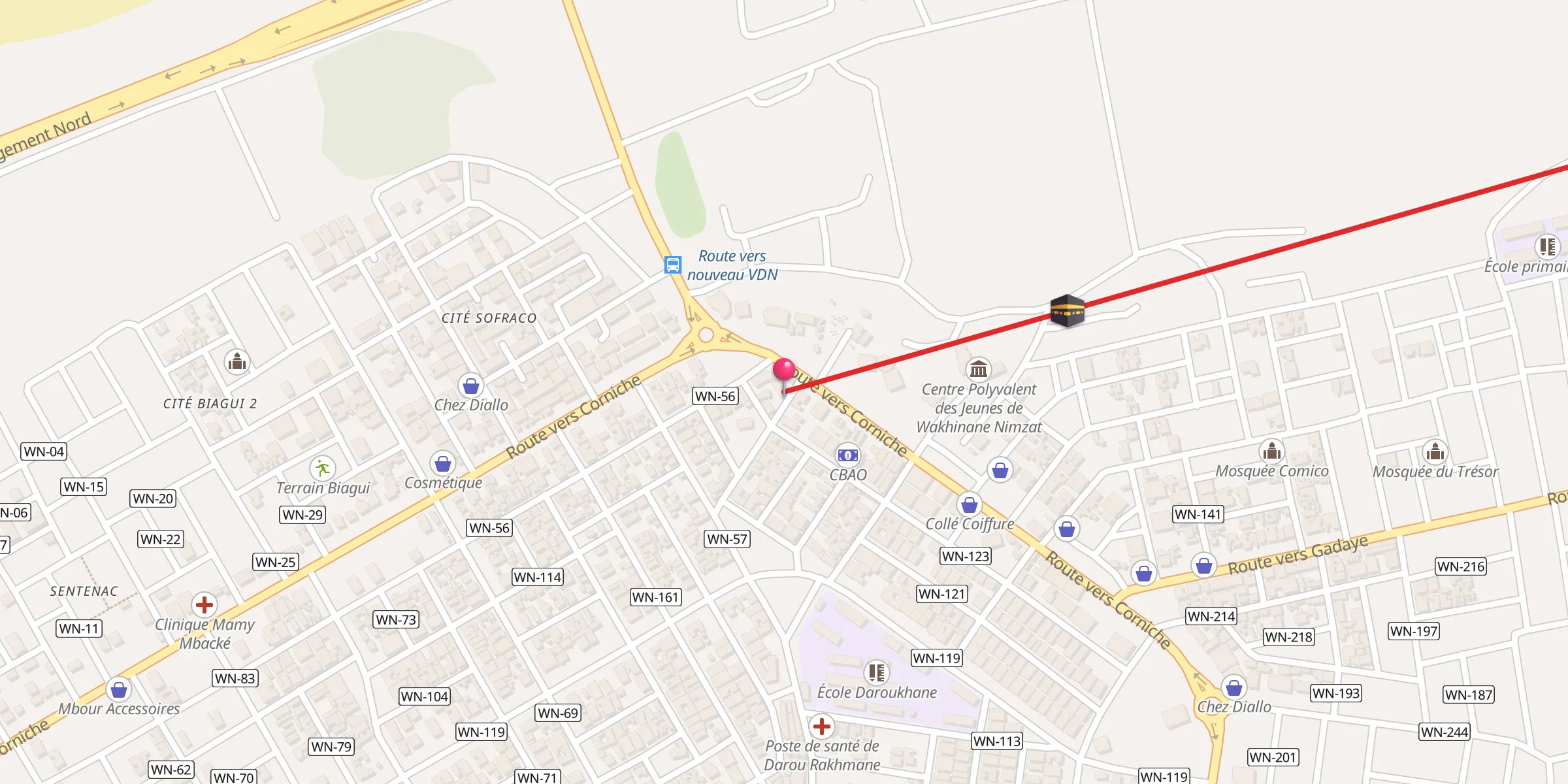 Carte de localisation : Institut Mozdahir