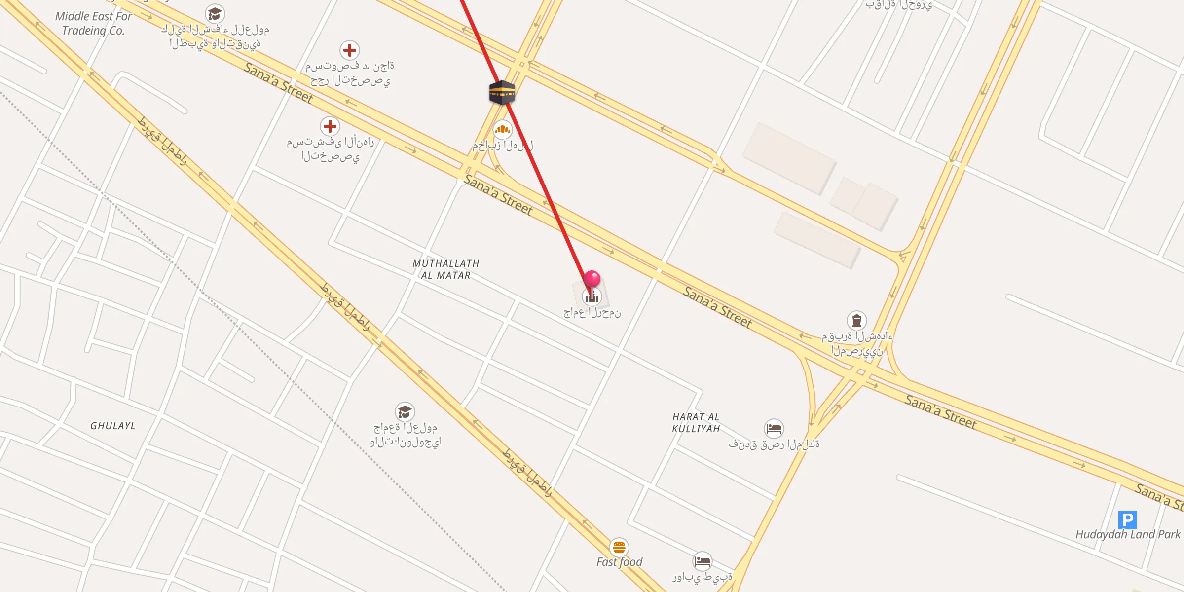 Carte de localisation : جامع الرحمن