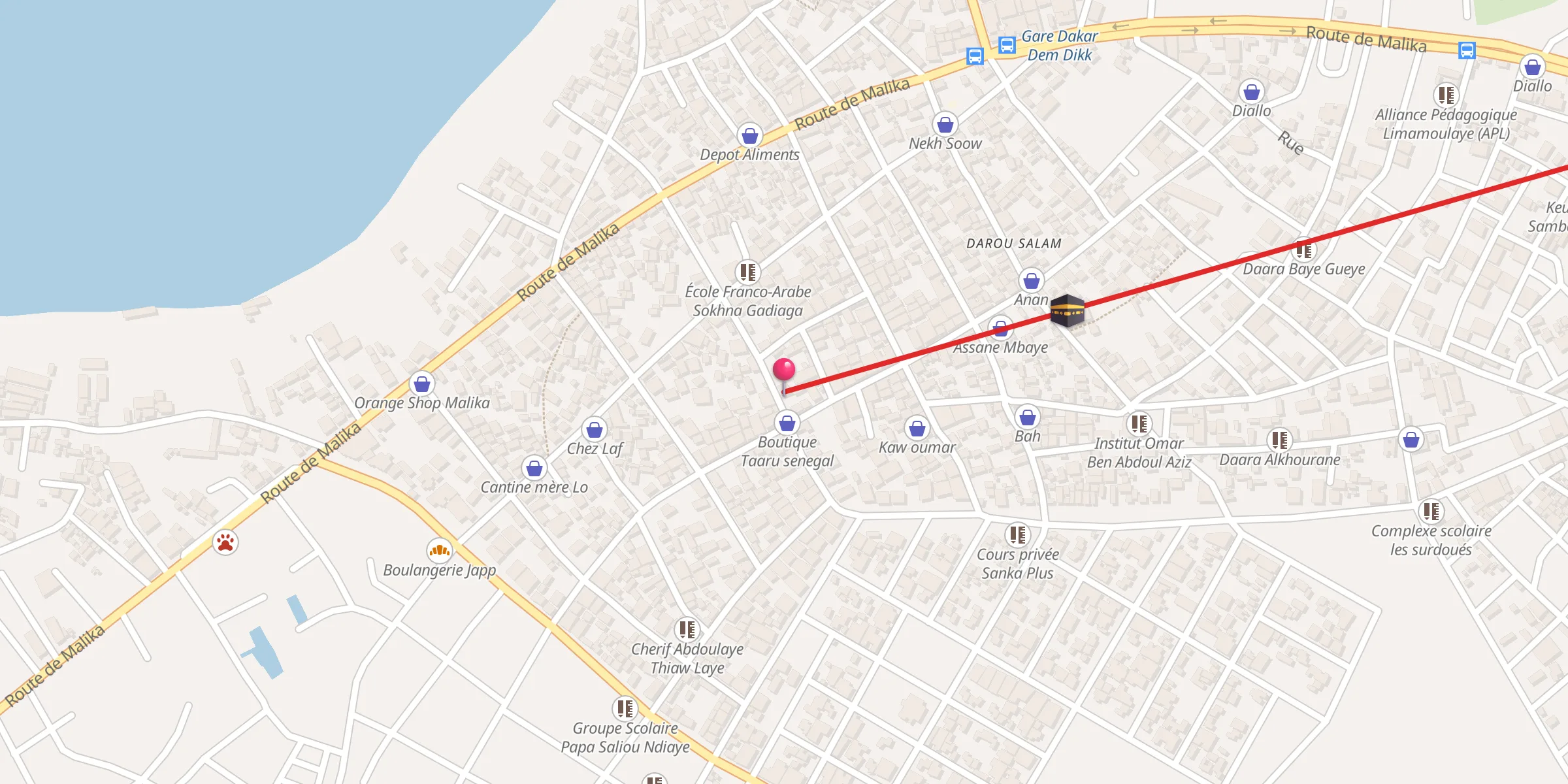 Carte de localisation : Diaka Tidiane malika