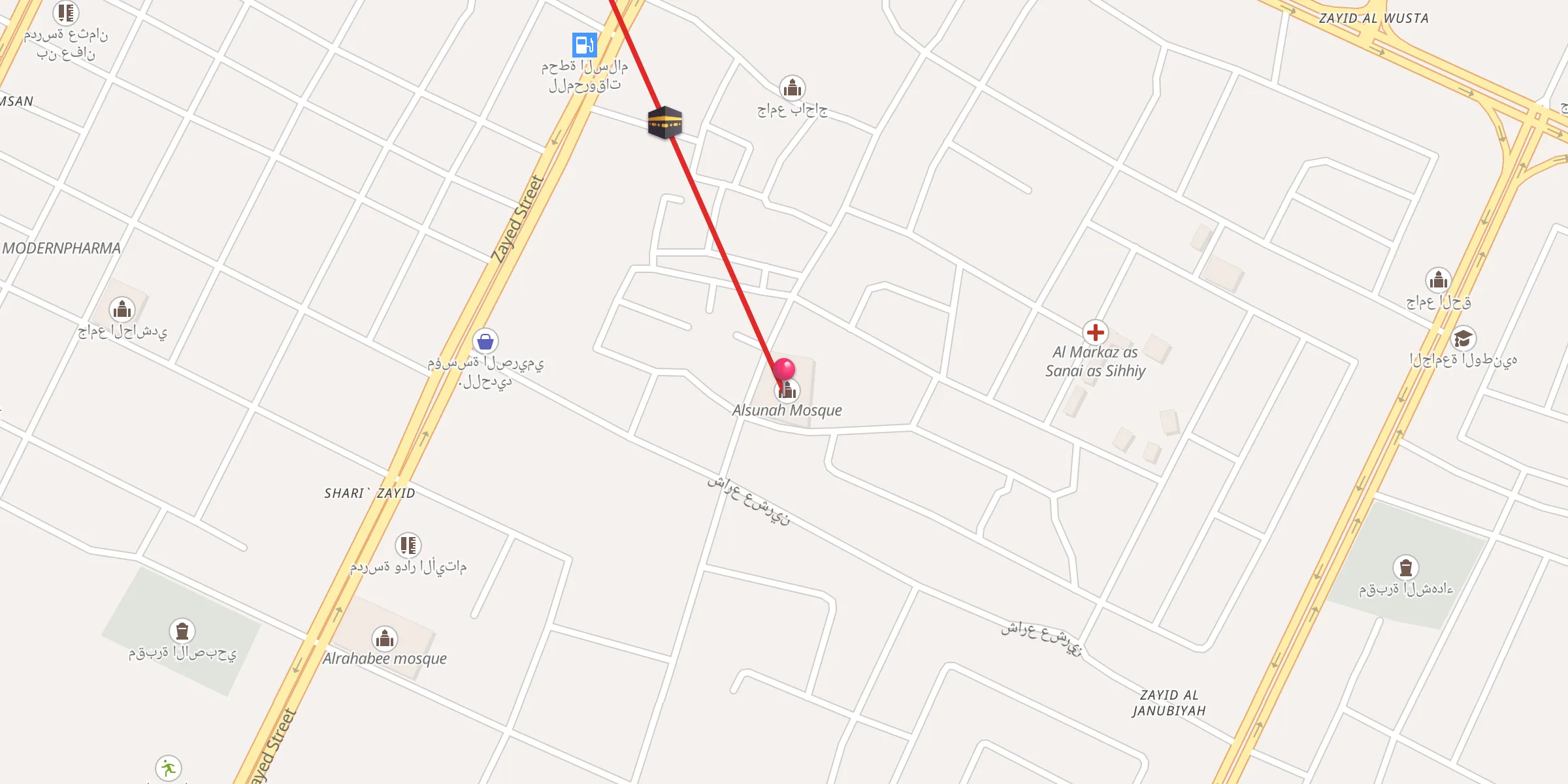 Carte de localisation : جامع السنة
