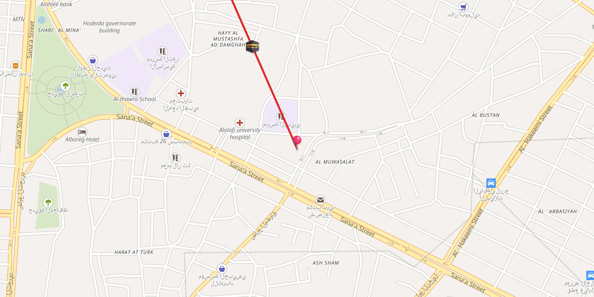 Carte de localisation : جامع الكويت