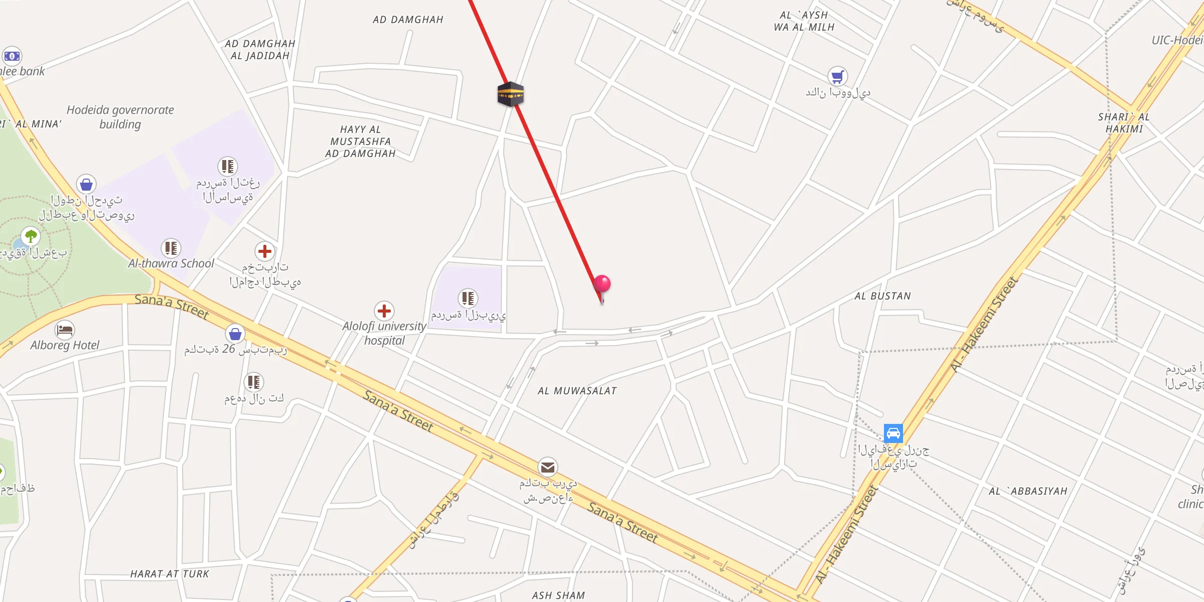 Carte de localisation : مسجد الكويت