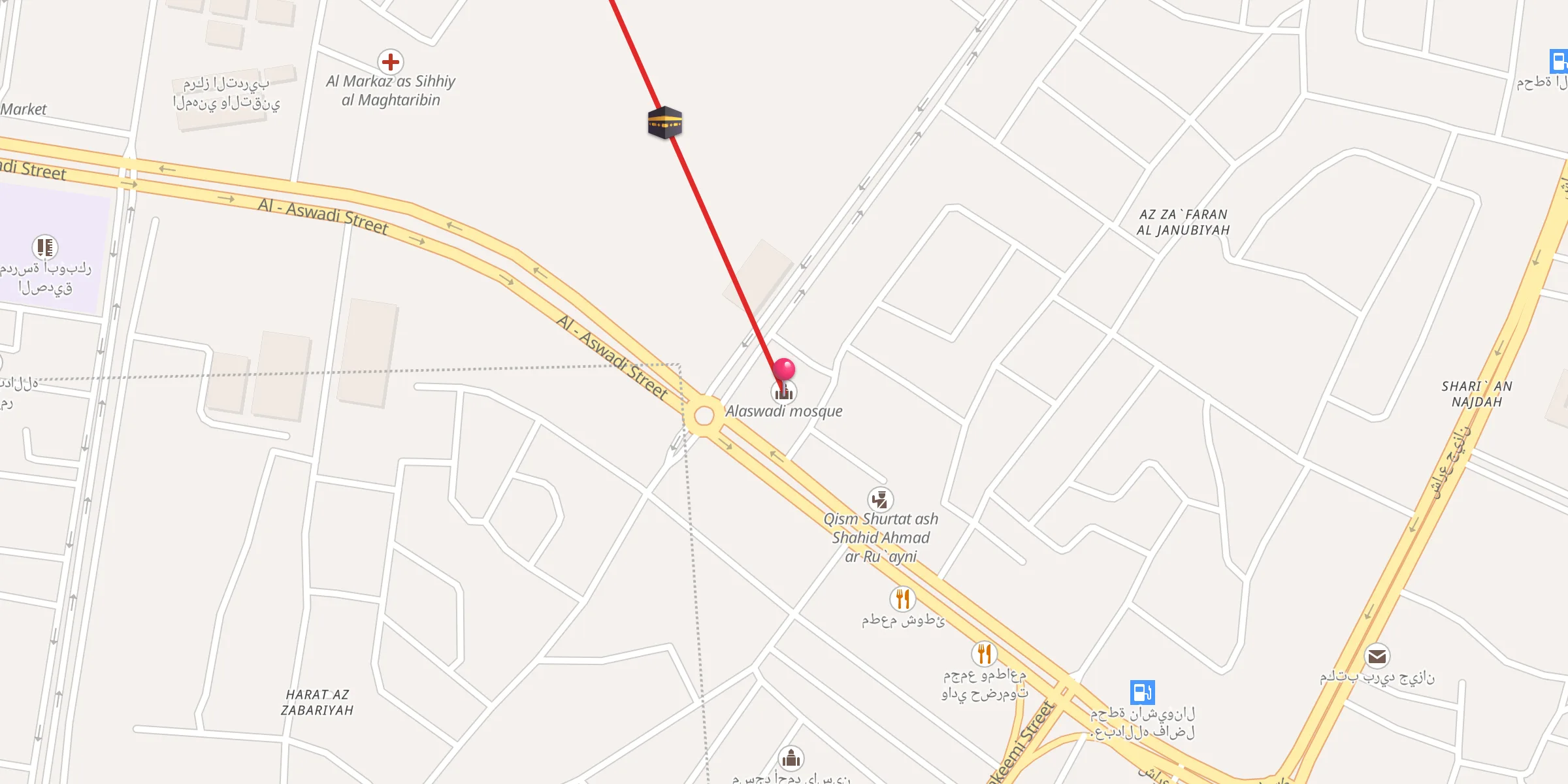 Carte de localisation : جامع الاسودي